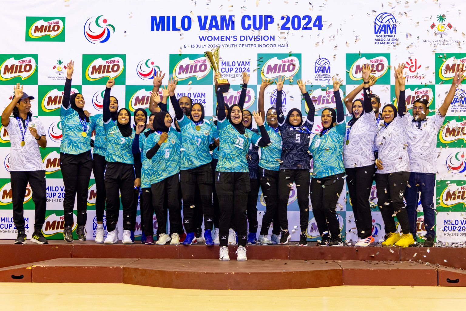Final of Women's Division of Milo VAM Cup 2024 held in Male', Maldives on Saturday, 13th July 2024 at Social Center Indoor Hall Photos By: Nausham Waheed / images.mv