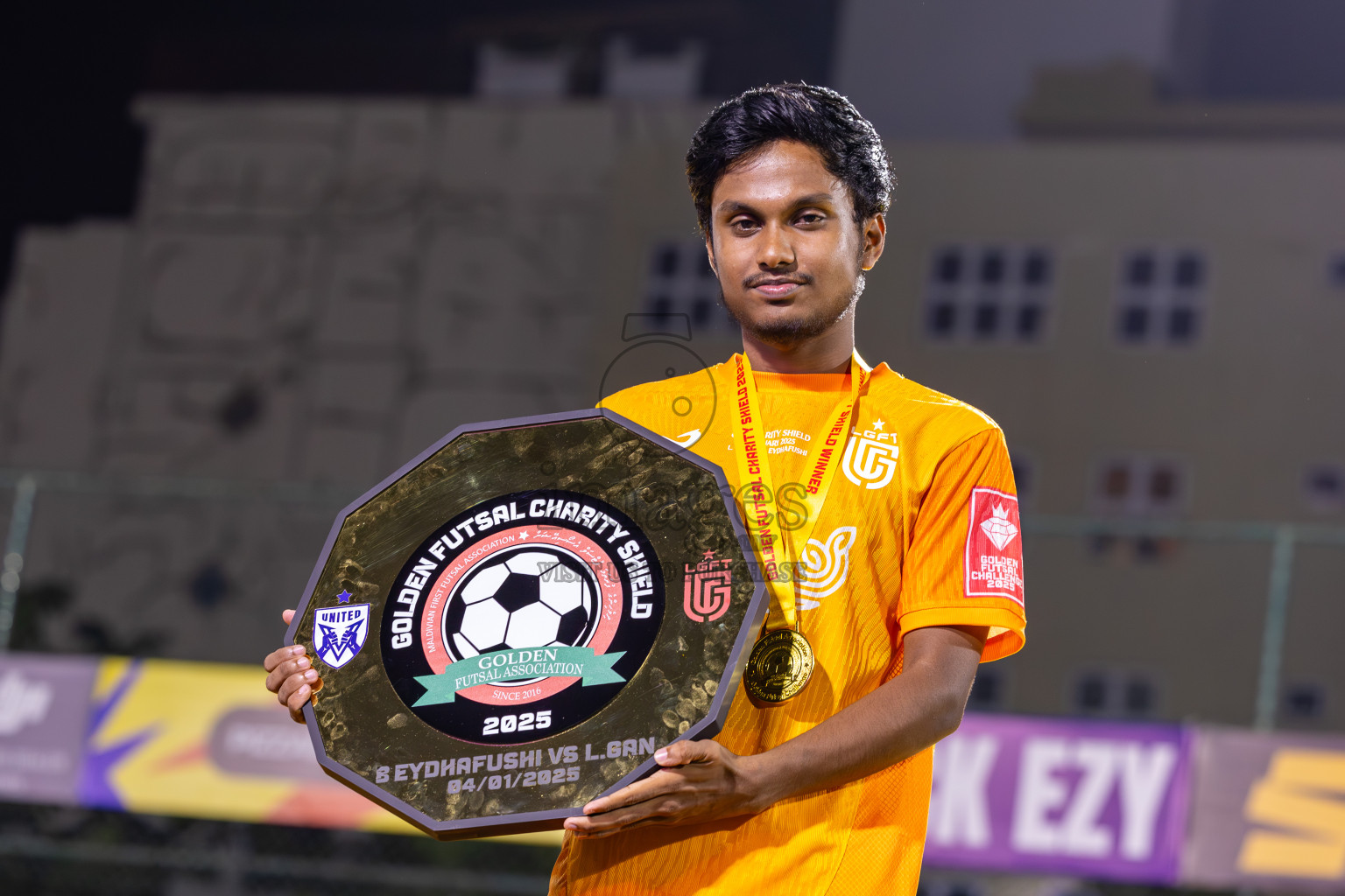Opening of Golden Futsal Challenge 2025 with Charity Shield Match between L.Gan vs B.Eydhafushi was held on Saturday, 4th January 2025, in Hulhumale', Maldives Photos: Ismail Thoriq / images.mv