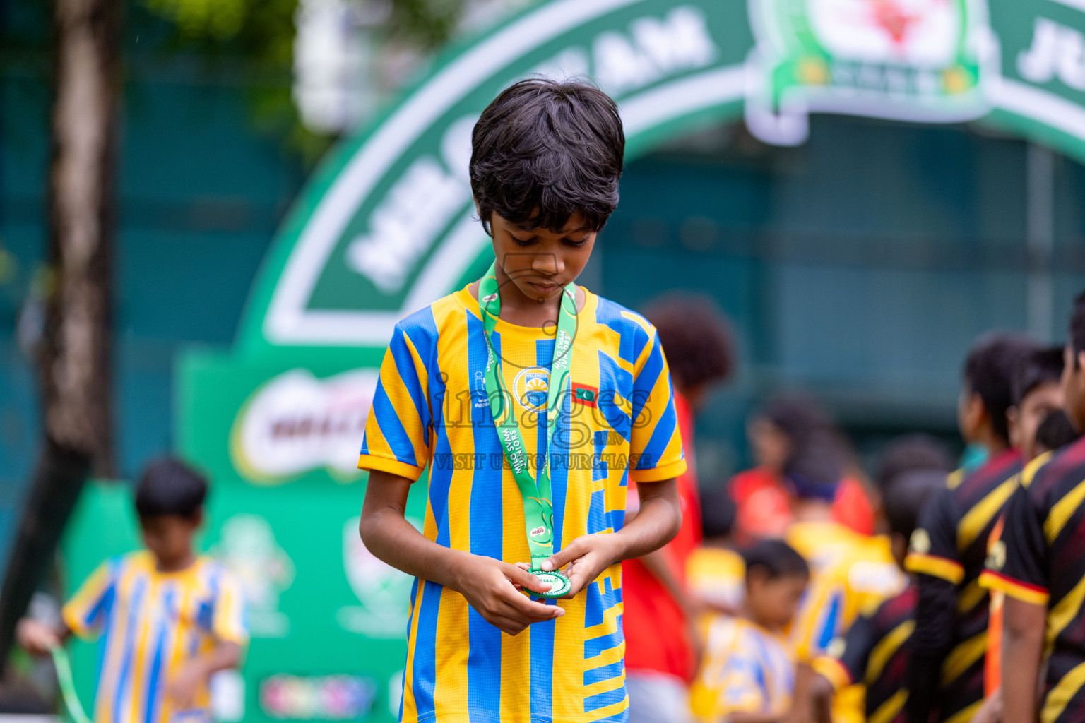 Day 3 of MILO SVAM Juniors 2025 (U-8) was held at Henveiru Stadium in Male', Maldives on Saturday, 28th June 2025. 
Photos: Hassan Simah / images.mv