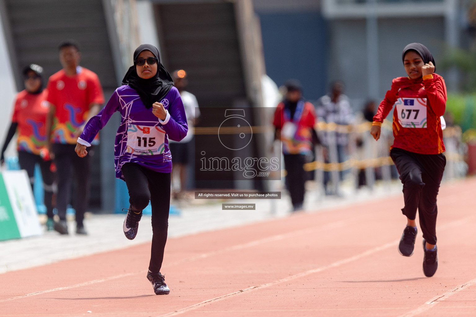 Day two of Inter School Athletics Championship 2023 was held at Hulhumale' Running Track at Hulhumale', Maldives on Sunday, 15th May 2023. Photos: Shuu/ Images.mv