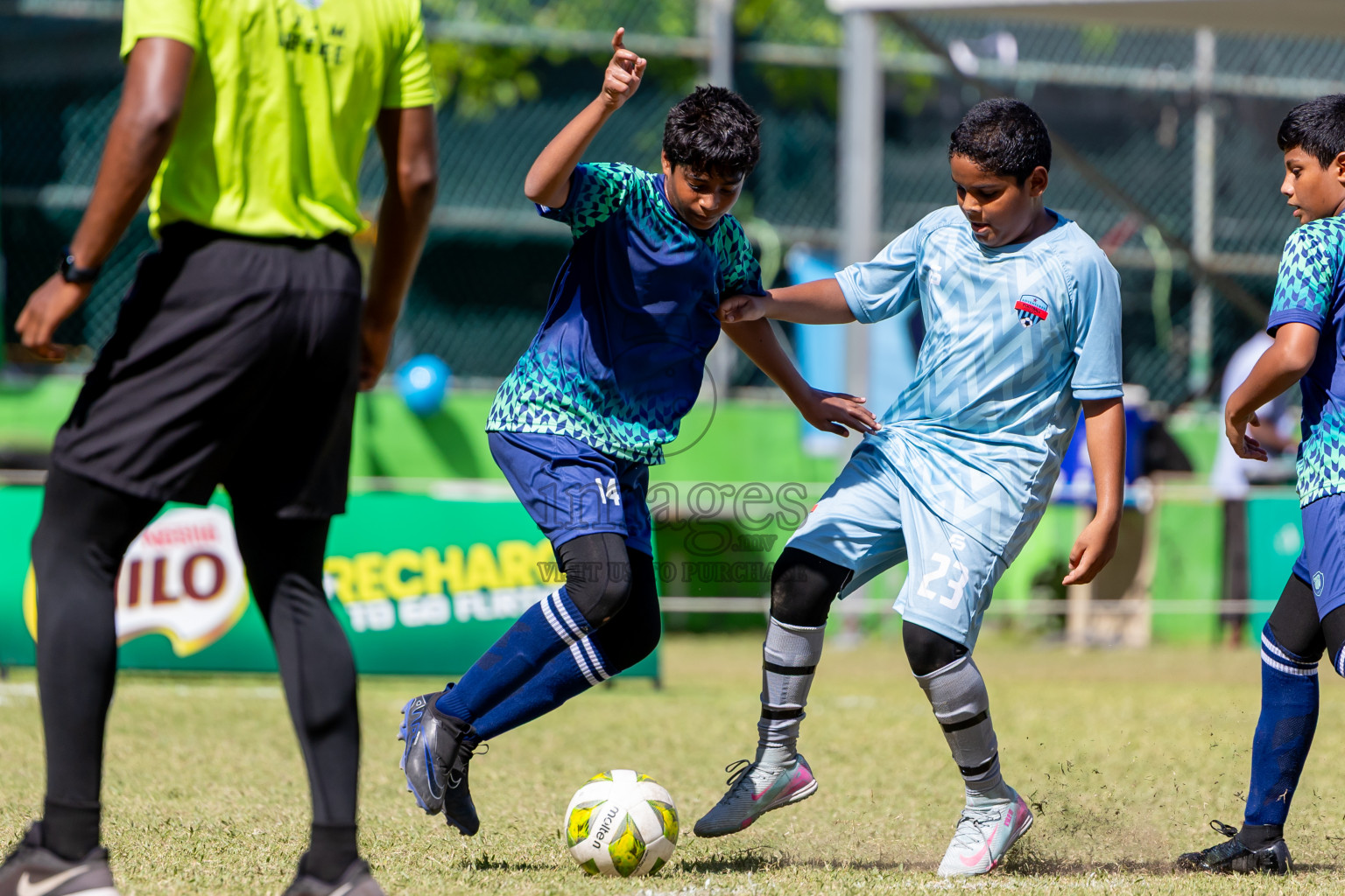 Day 2 of MILO Academy Championship 2025 (U-12) was held at Henveiru Stadium in Male', Maldives on Friday, 2nd May 2025. Photos: Nausham Waheed  / images.mv