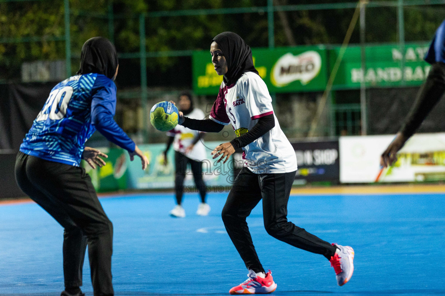 Day 14 of 10th National Handball Tournament 2023, held in Handball ground, Male', Maldives on Monday, 11th December 2023 Photos: Nausham Waheed/ Images.mv