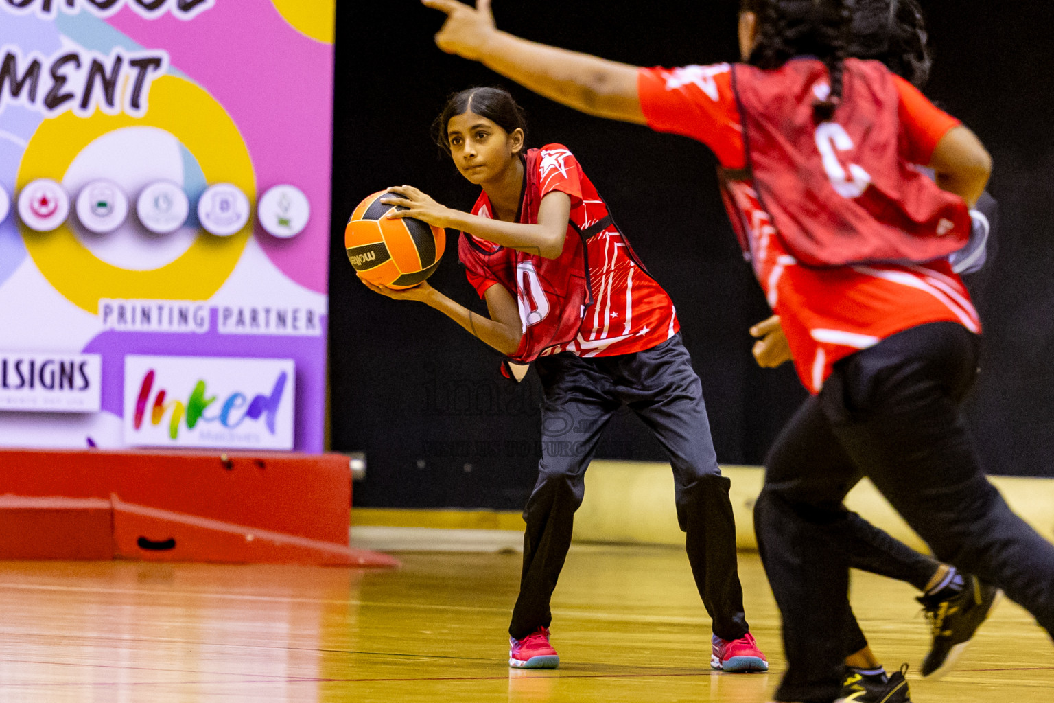 Day 7 of 25th Inter-School Netball Tournament was held in Social Center at Male', Maldives on Saturday, 17th August 2024. Photos: Nausham Waheed / images.mv