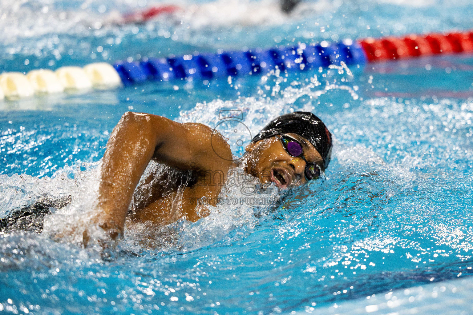 Day 6 of National Swimming Competition 2024 held in Hulhumale', Maldives on Wednesday, 18th December 2024. Photos: Mohamed Mahfooz Moosa / images.mv