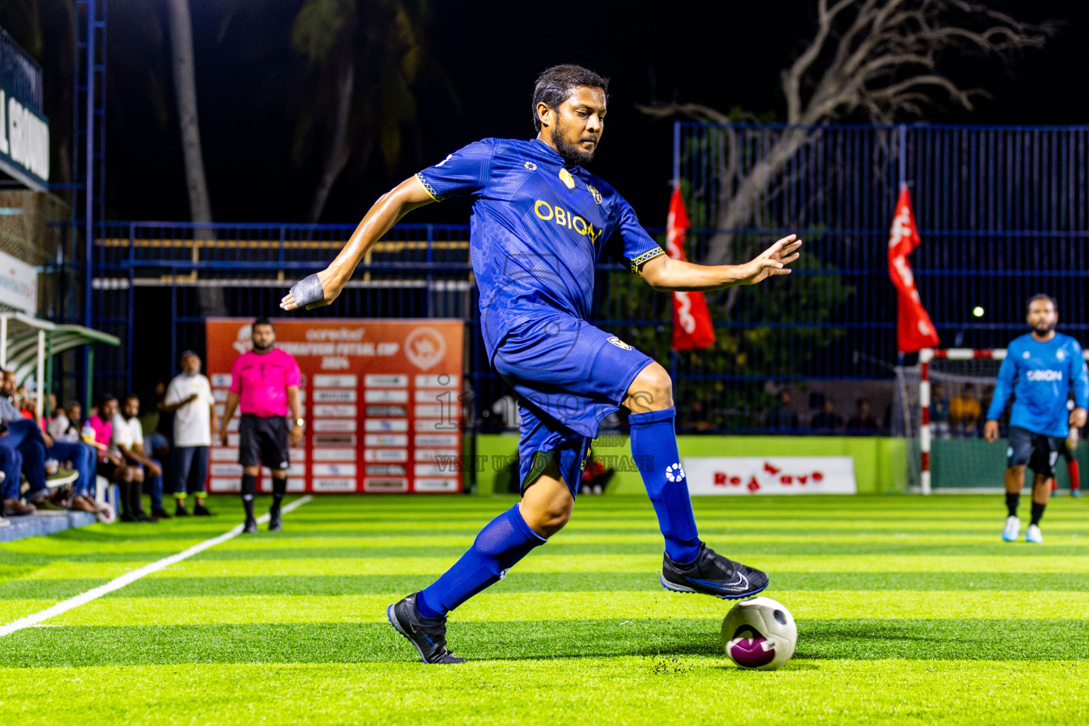 United V vs Eighty Four FC in Day 7 of Eydhafushi Futsal Cup 2024 was held on Sunday , 14th April 2024, in B Eydhafushi, Maldives Photos: Nausham Waheed / images.mv