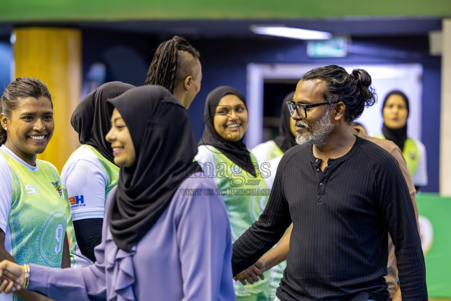Club WAMCO vs Huraa Community Club in Day 1 of National Volleyball League 2025 - Women's Division held in Male', Maldives on Saturday, 19th April 2025 at Social Center Indoor Hall Photos By: Ismail Thoriq / images.mv