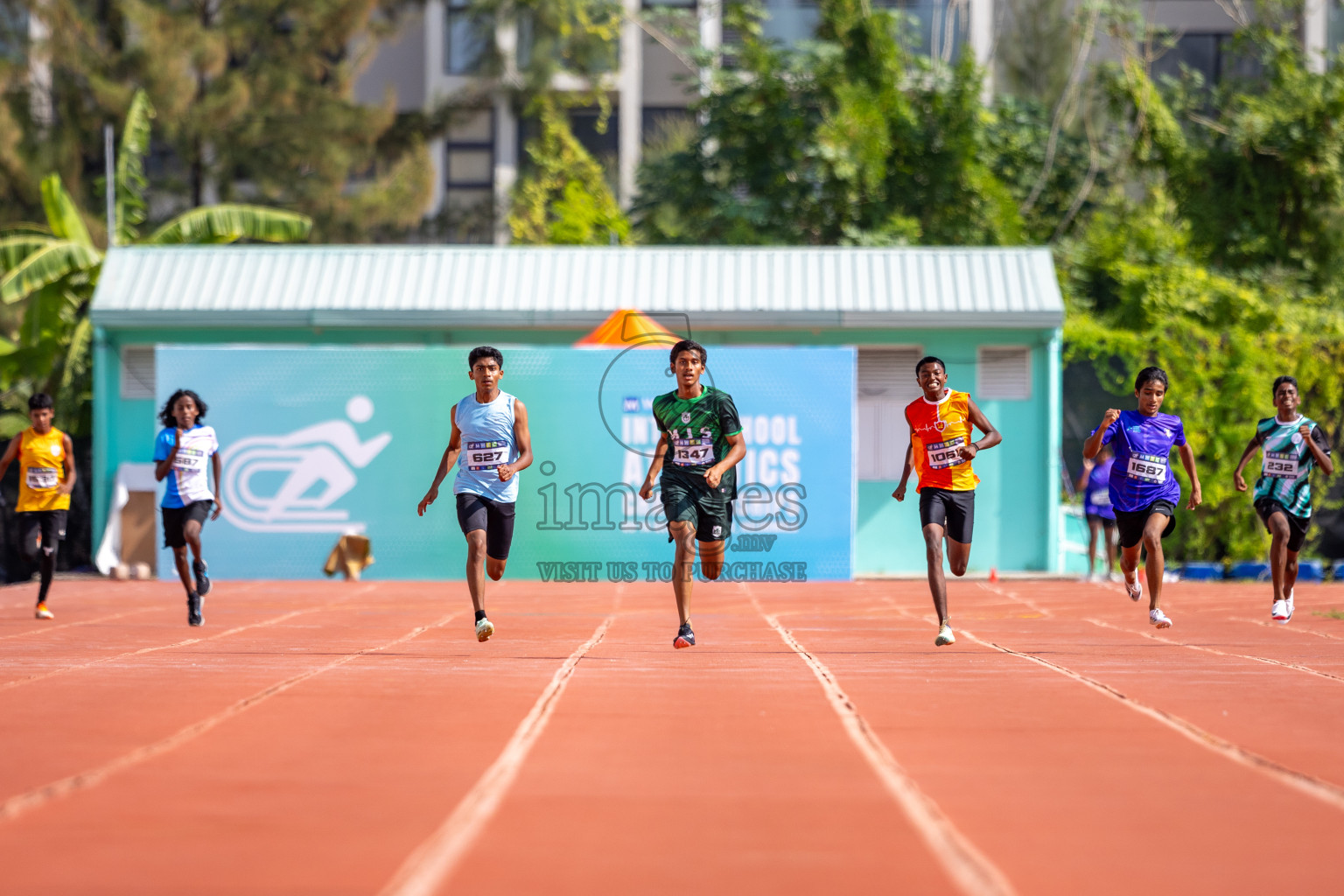 Day 4 of MWSC Interschool Athletics Championships 2024 held in Hulhumale Running Track, Hulhumale, Maldives on Tuesday, 12th November 2024. Photos by: Raaif Yoosuf / Images.mv