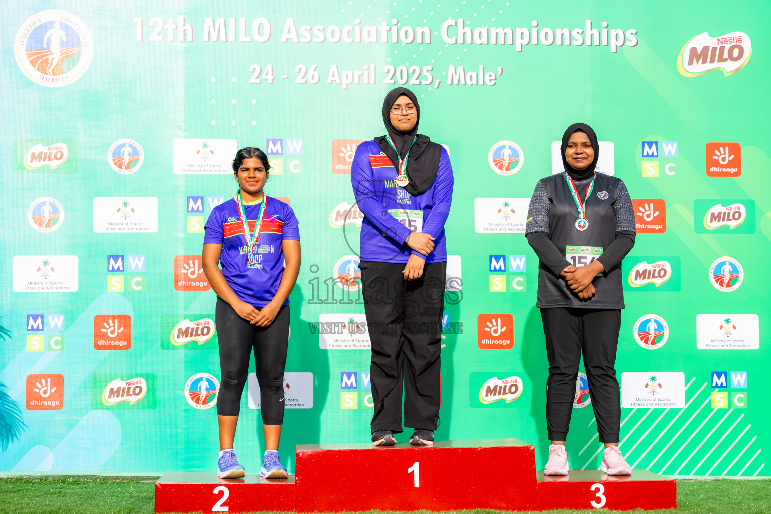 Day 3 of 12th Milo Association Championships was held in Ekuveni Track at Male', Maldives on Saturday, 26th April 2025. Photos: Nausham Waheed / images.mv