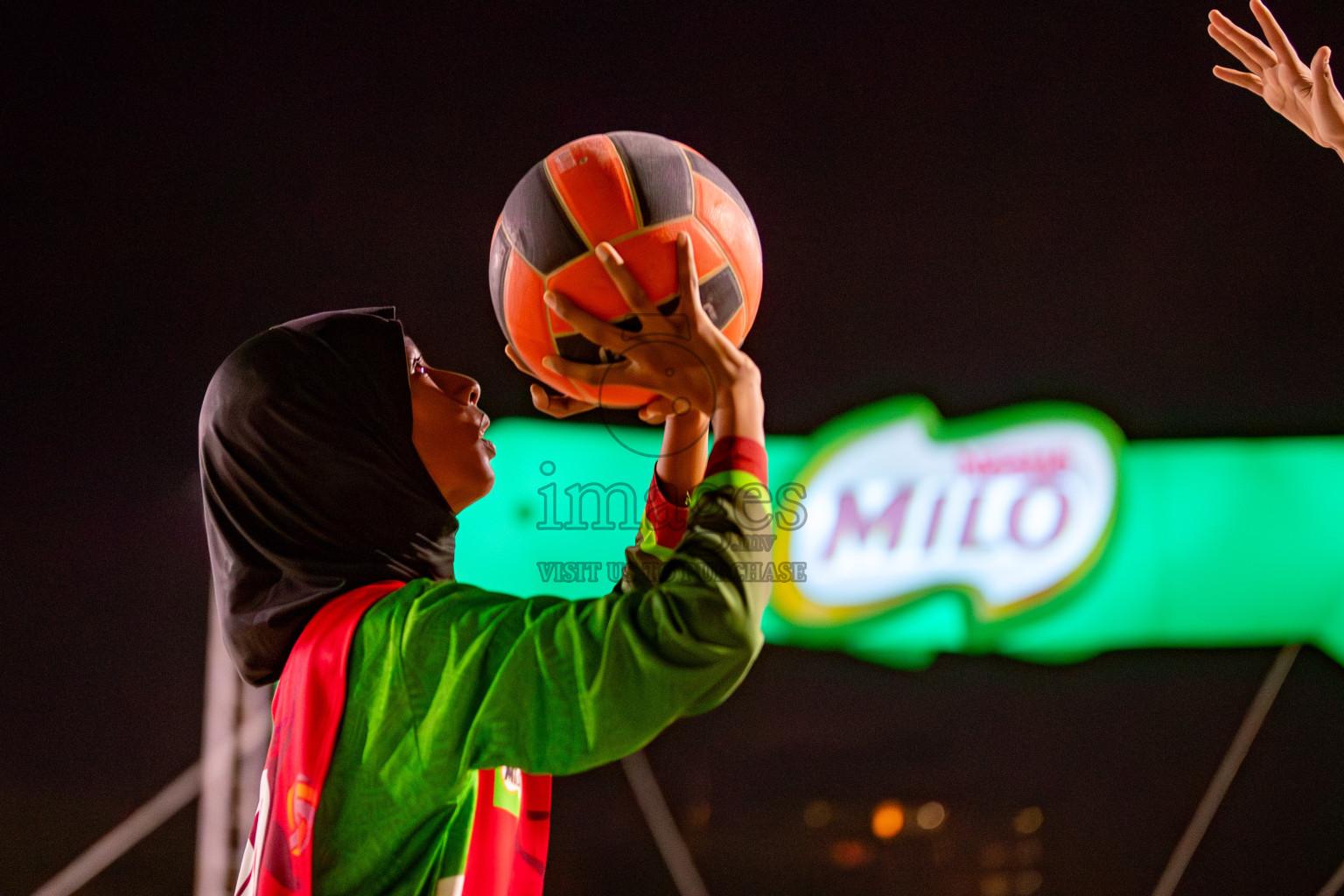 Day 4 of Milo Ramadan Half Court Netball Challenge on 24th March 2024, held in Central Park, Hulhumale, Male', Maldives