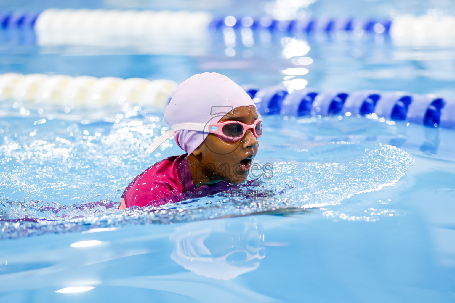 Day 4 of BML 6th National Kids Swimming Kids Festival 2025 held in Hulhumale', Maldives on Thursday, 6th November 2024. 
Photos: Hassan Simah / images.mv