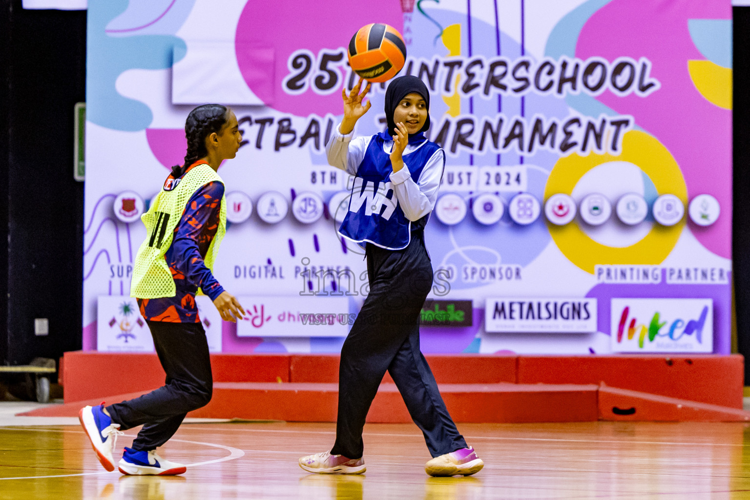 Day 10 of 25th Inter-School Netball Tournament was held in Social Center at Male', Maldives on Tuesday, 20th August 2024. Photos: Nausham Waheed / images.mv