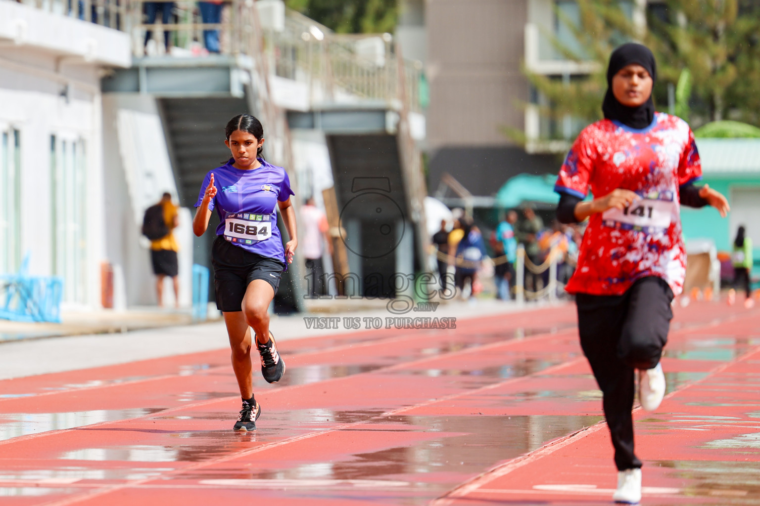 Day 1 of MWSC Interschool Athletics Championships 2024 held in Hulhumale Running Track, Hulhumale, Maldives on Saturday, 9th November 2024. 
Photos by: Ismail Thoriq, Hassan Simah / Images.mv