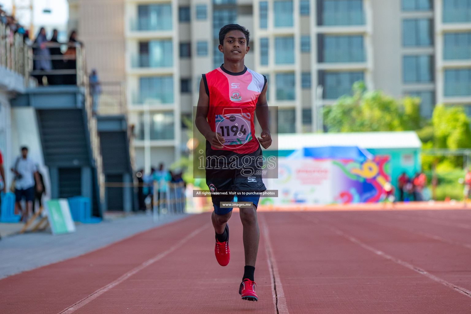 Day two of Inter School Athletics Championship 2023 was held at Hulhumale' Running Track at Hulhumale', Maldives on Sunday, 15th May 2023. Photos: Nausham Waheed / images.mv