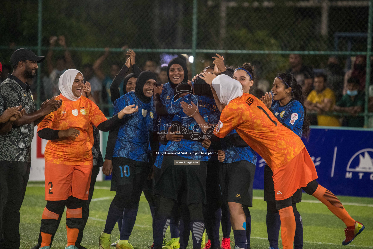 Ports Limited vs WAMCO - in the Finals 18/30 Women's Futsal Fiesta 2021 held in Hulhumale, Maldives on 18 December 2021. Photos by Nausham Waheed & Shuu Abdul Sattar