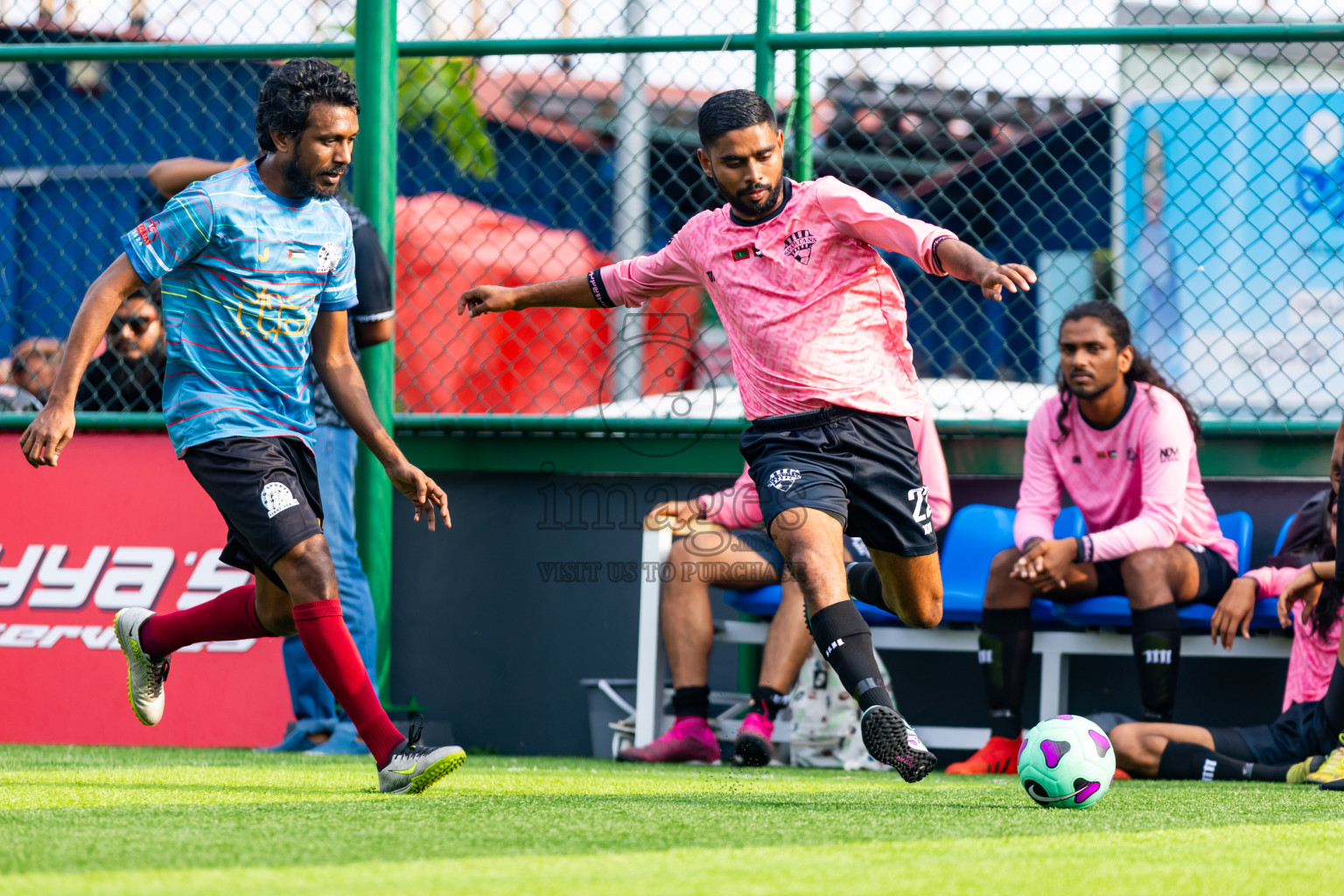 Spartans vs BG New Generation in Day 1 of BG Futsal Challenge 2024 was held on Thursday, 12th March 2024, in Male', Maldives Photos: Nausham Waheed / images.mv