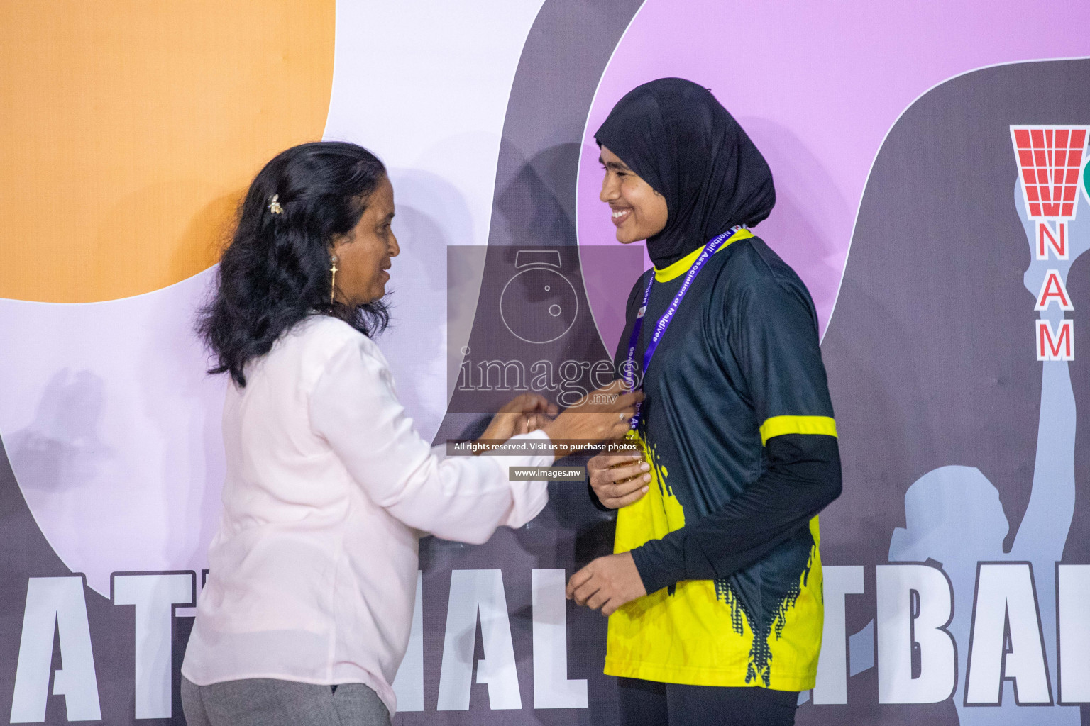 Final of 20th Milo National Netball Tournament 2023, held in Synthetic Netball Court, Male', Maldives on 11th June 2023 Photos: Nausham Waheed/ Images.mv