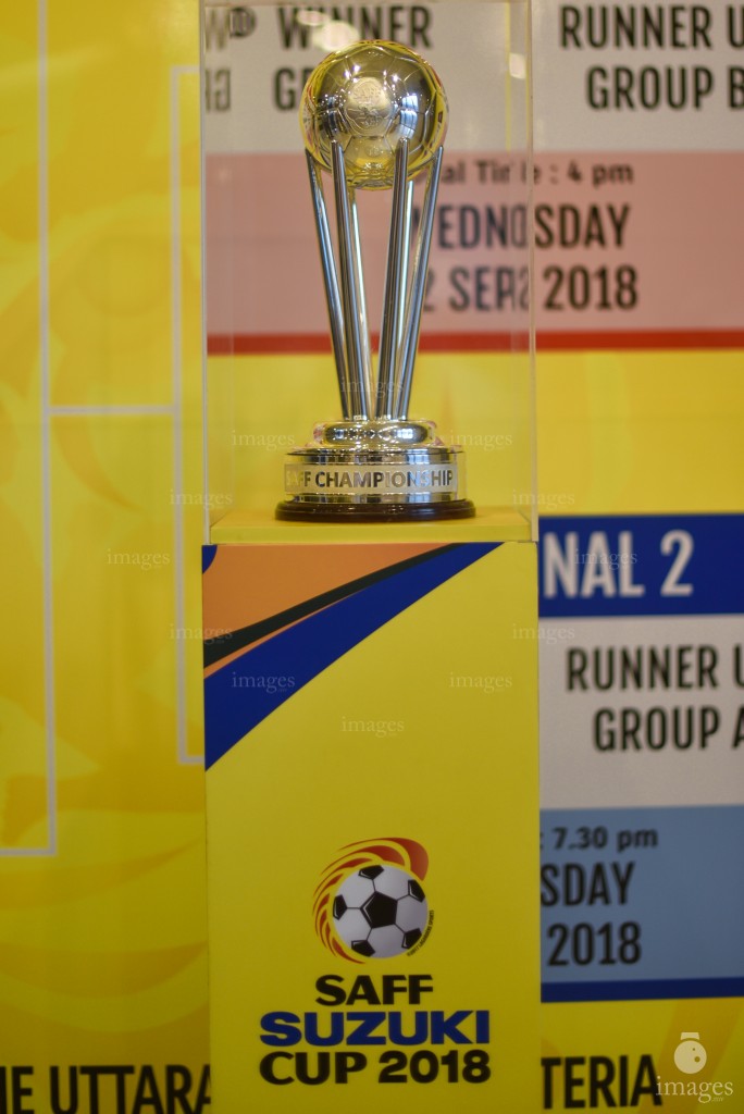 SAFF Suzuki Cup Trophy unveiling ceremony hosted by Bangladesh Football Federation in Dhaka, Bangladesh, Sunday, September 02, 2018. (Images.mv Photo/ Suadh Abdul Sattar