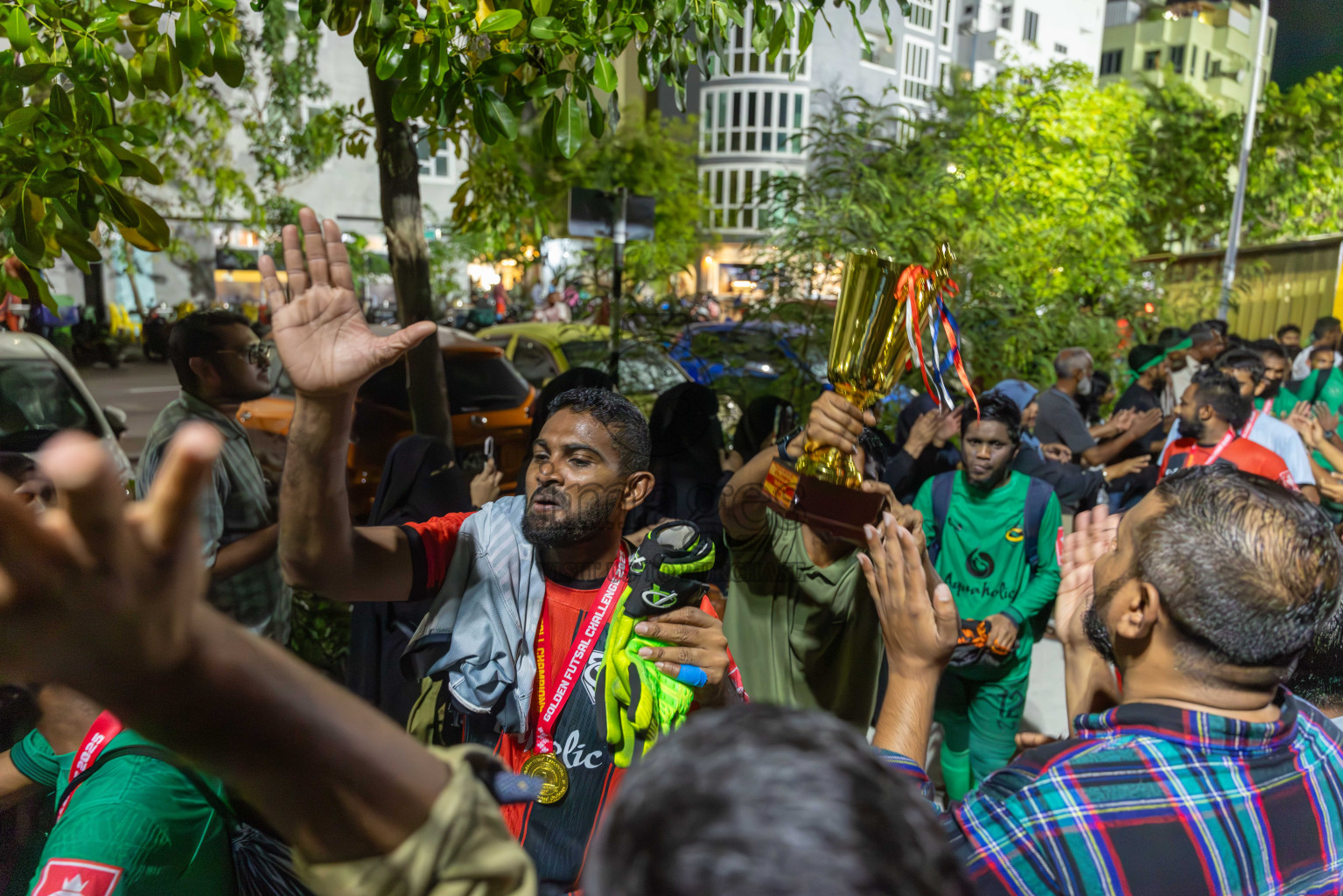 HA Dhidhdhoo vs HA Vashafaru in Haa Alif Atoll Finals Day 28 of Golden Futsal Challenge 2025 was held on Saturday , 1st February 2025, in Hulhumale', Maldives. Photos: Abdulla Abeed / images.mv