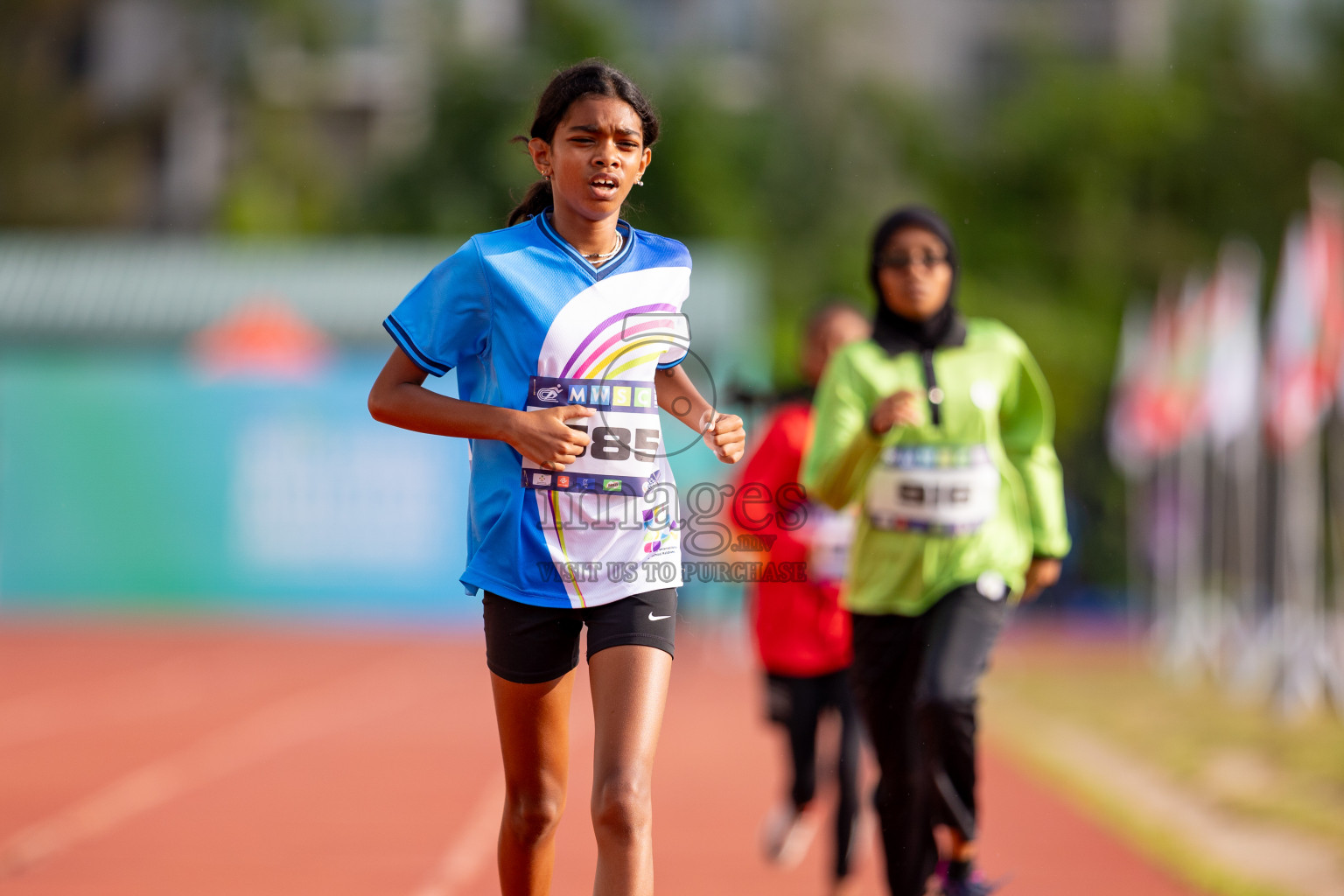 Day 3 of MWSC Interschool Athletics Championships 2024 held in Hulhumale Running Track, Hulhumale, Maldives on Monday, 11th November 2024. 
Photos by: Hassan Simah / Images.mv