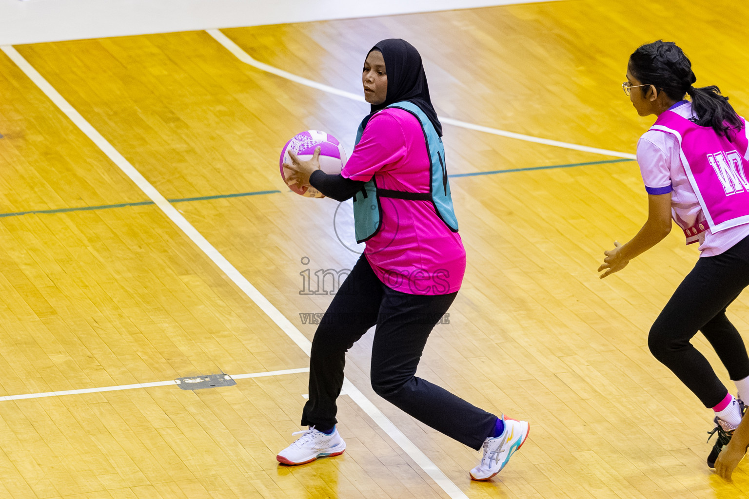 MV Netters vs N Sports A in Day 3 of 24th Milo Netball Association Championship held in Social Center at Male', Maldives on Wednesday, 3rd September 2025. Photos: Mohamed MahfoozMoosa / images.mv
