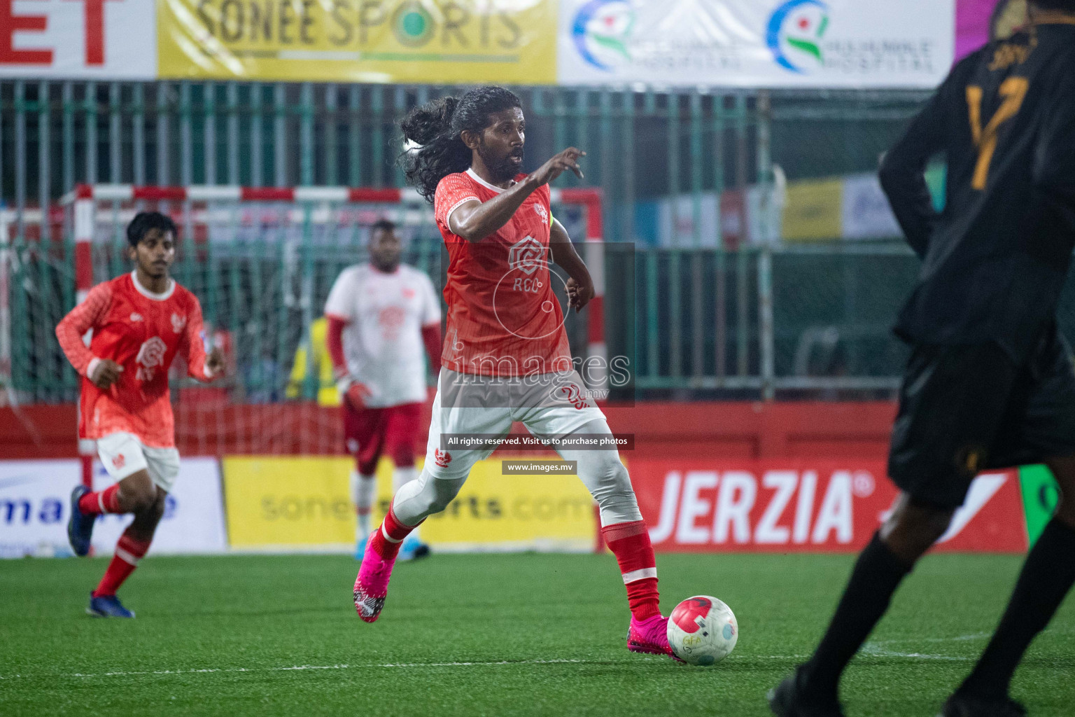 HA. Maarandhoo vs HA. Thuraakunu in Day 3 of Golden Futsal Challenge 2023 on 07 February 2023 in Hulhumale, Male, Maldives