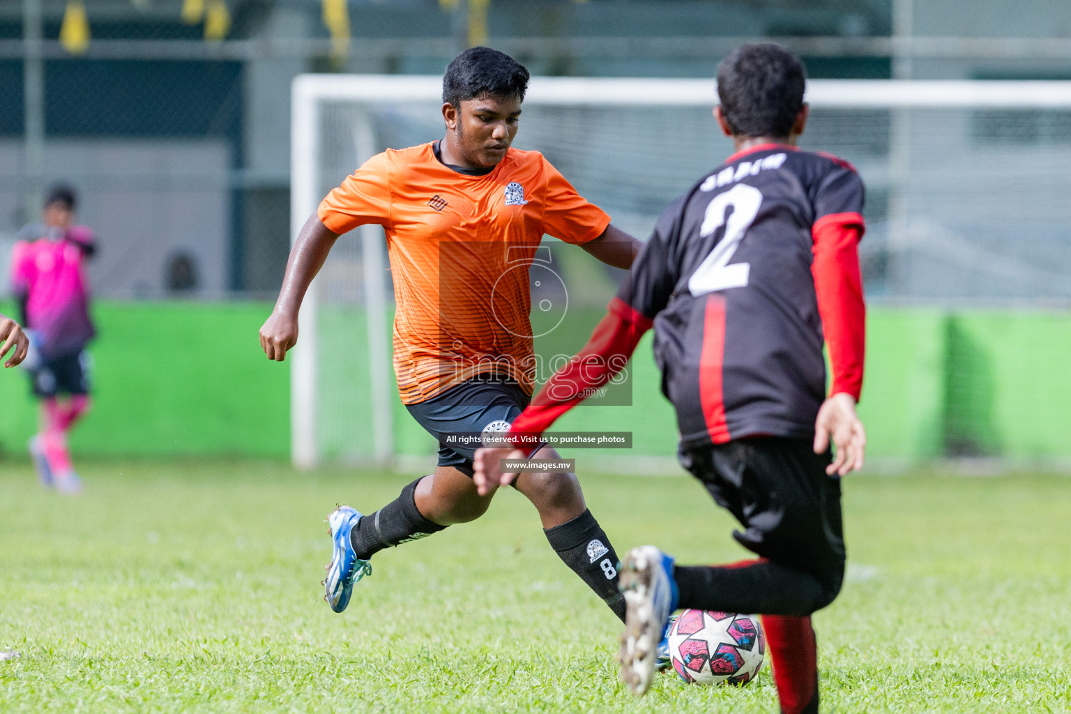 Day 1 of MILO Academy Championship 2023 (u14) was held in Henveyru Stadium Male', Maldives on 3rd November 2023. Photos: Nausham Waheed / images.mv