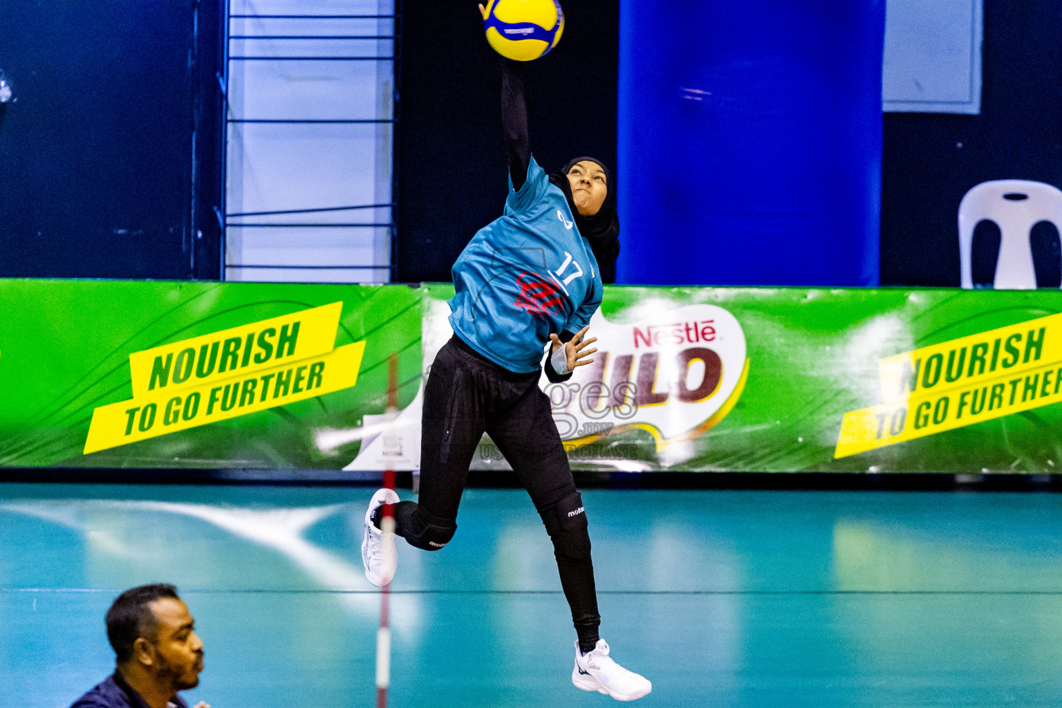 Semi Final of Women's Division of Milo VAM Cup 2024 held in Male', Maldives on Friday, 12th July 2024 at Social Center Indoor Hall Photos By: Nausham Waheed / images.mv