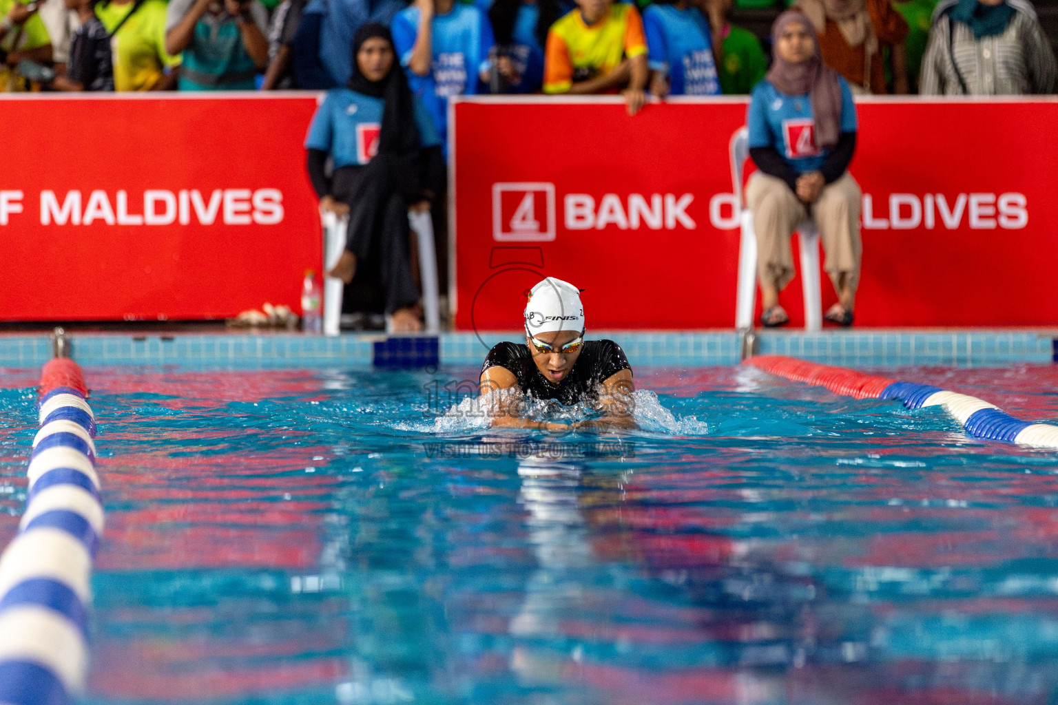 Day 3 of National Swimming Competition 2024 held in Hulhumale', Maldives on Sunday, 15th December 2024. Photos: Hassan Simah / images.mv