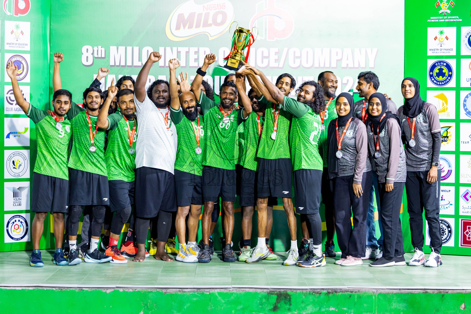 2nd Division Final of 8th Inter-Office/Company Handball Tournament 2024, held in Handball ground, Male', Maldives on Tuesday, 17th September 2024 Photos: Nausham Waheed/ Images.mv