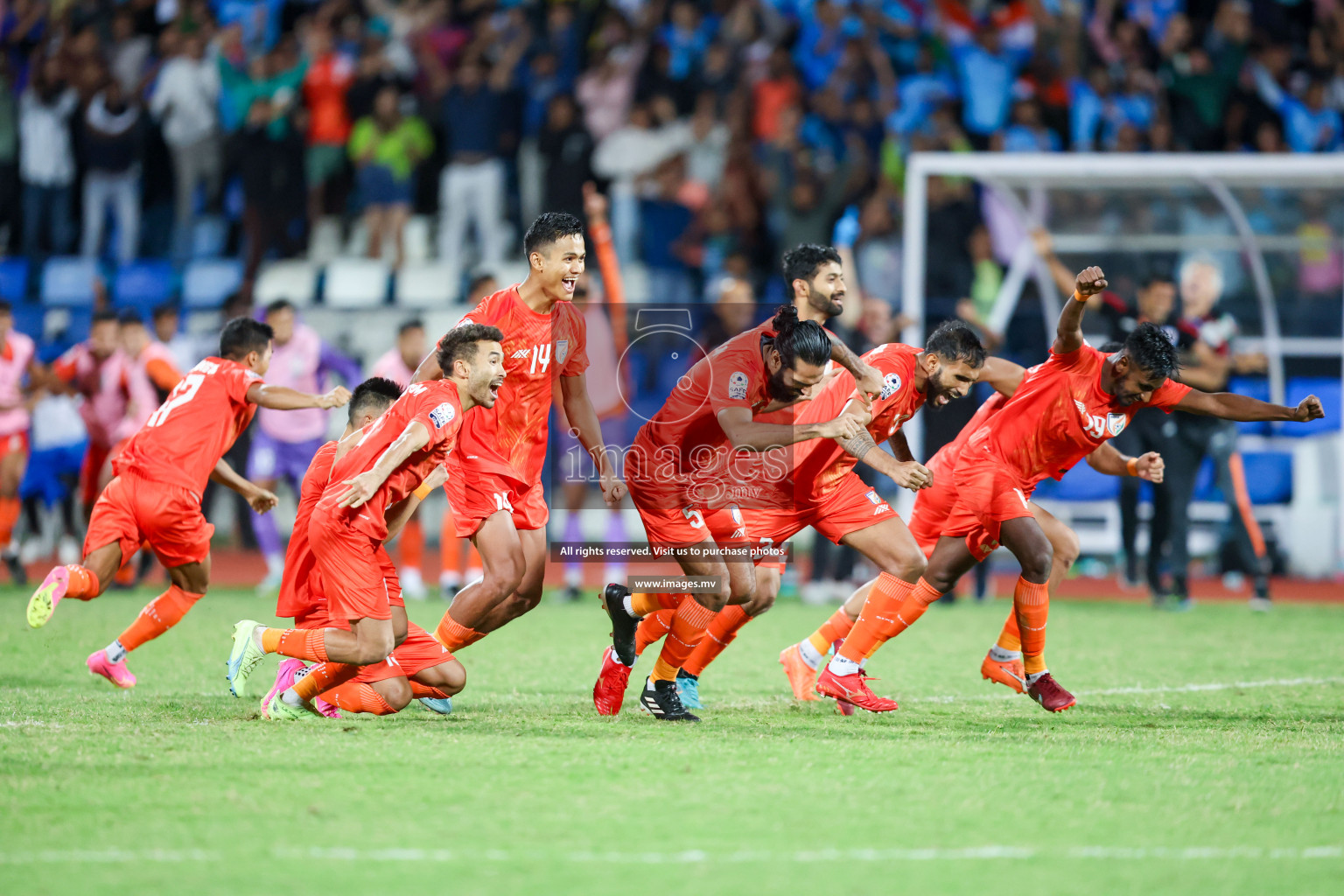 Kuwait vs India in the Final of SAFF Championship 2023 held in Sree Kanteerava Stadium, Bengaluru, India, on Tuesday, 4th July 2023. Photos: Nausham Waheed / images.mv