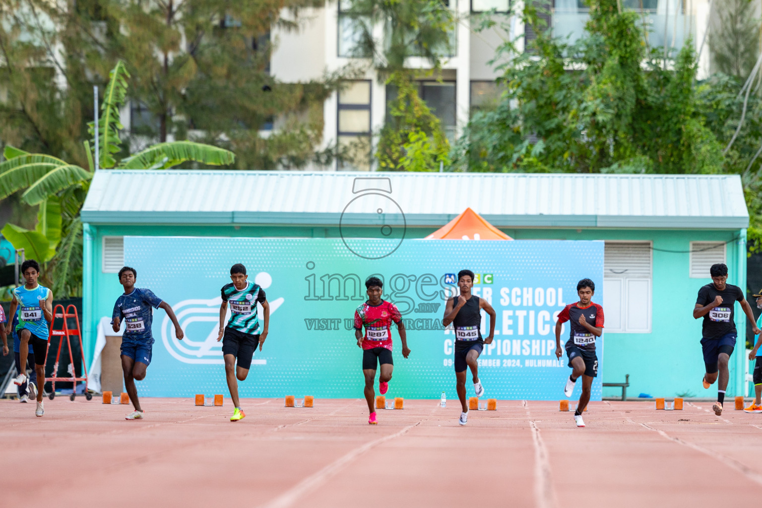 Day 1 of MWSC Interschool Athletics Championships 2024 held in Hulhumale Running Track, Hulhumale, Maldives on Saturday, 9th November 2024. Photos by: Ismail Thoriq / Images.mv