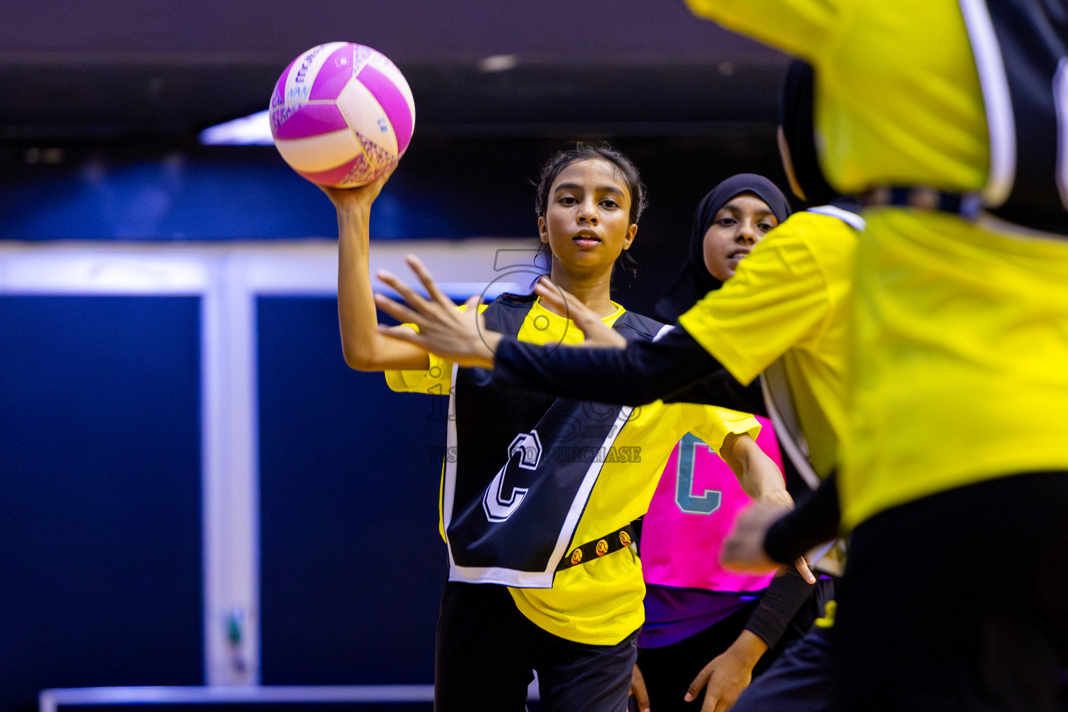 KYRC vs Invicto SC in Day 1 of 24th Milo Netball Association Championship held in Social Center at Male', Maldives on Monday, 1st September 2025. Photos: Nausham Waheed / images.mv