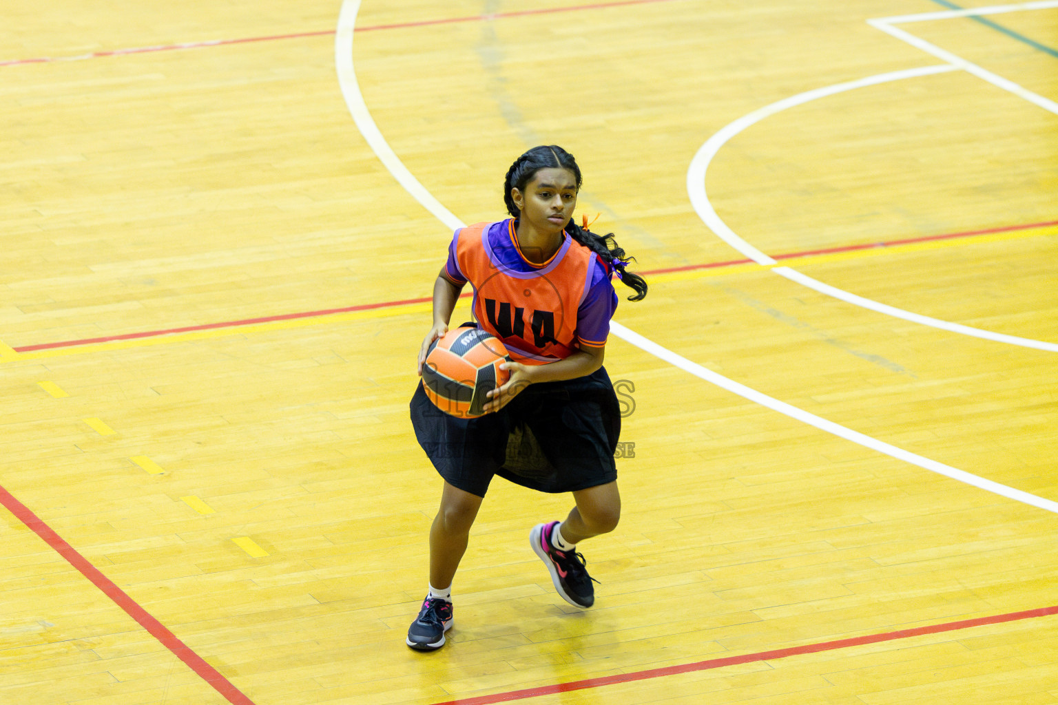 Day 13 of 25th Inter-School Netball Tournament was held in Social Center at Male', Maldives on Saturday, 24th August 2024. Photos: Mohamed Mahfooz Moosa / images.mv