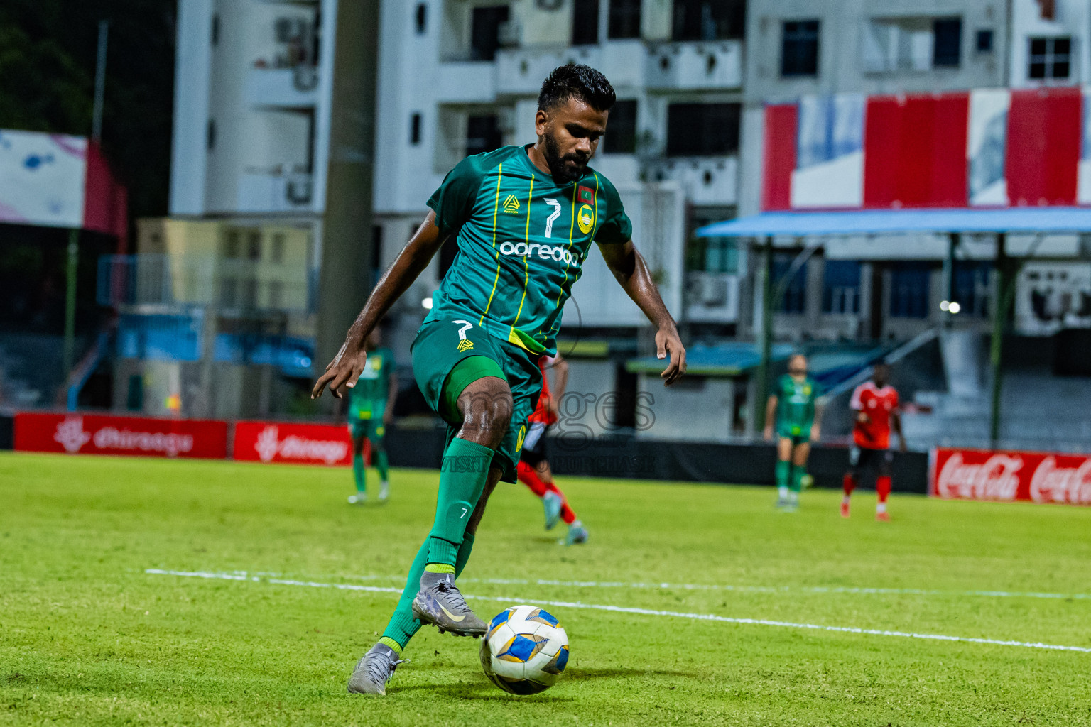 Maziya Sports & Recreation vs TC Sports Club in Dhivehi Premier League 2025/26 held in National Football Stadium, Male', Maldives on Wednesday, 24th September 2025. Photos: Areef Adam / Images.mv
