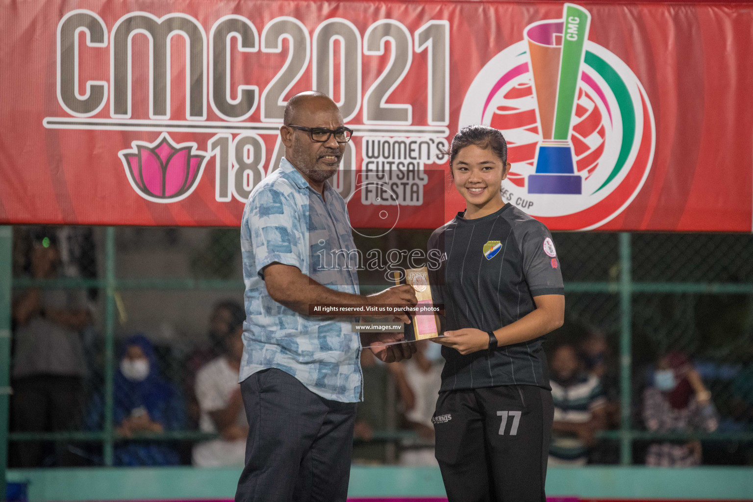 Ports Limited vs WAMCO - in the Finals 18/30 Women's Futsal Fiesta 2021 held in Hulhumale, Maldives on 18 December 2021. Photos by Nausham Waheed & Shuu Abdul Sattar