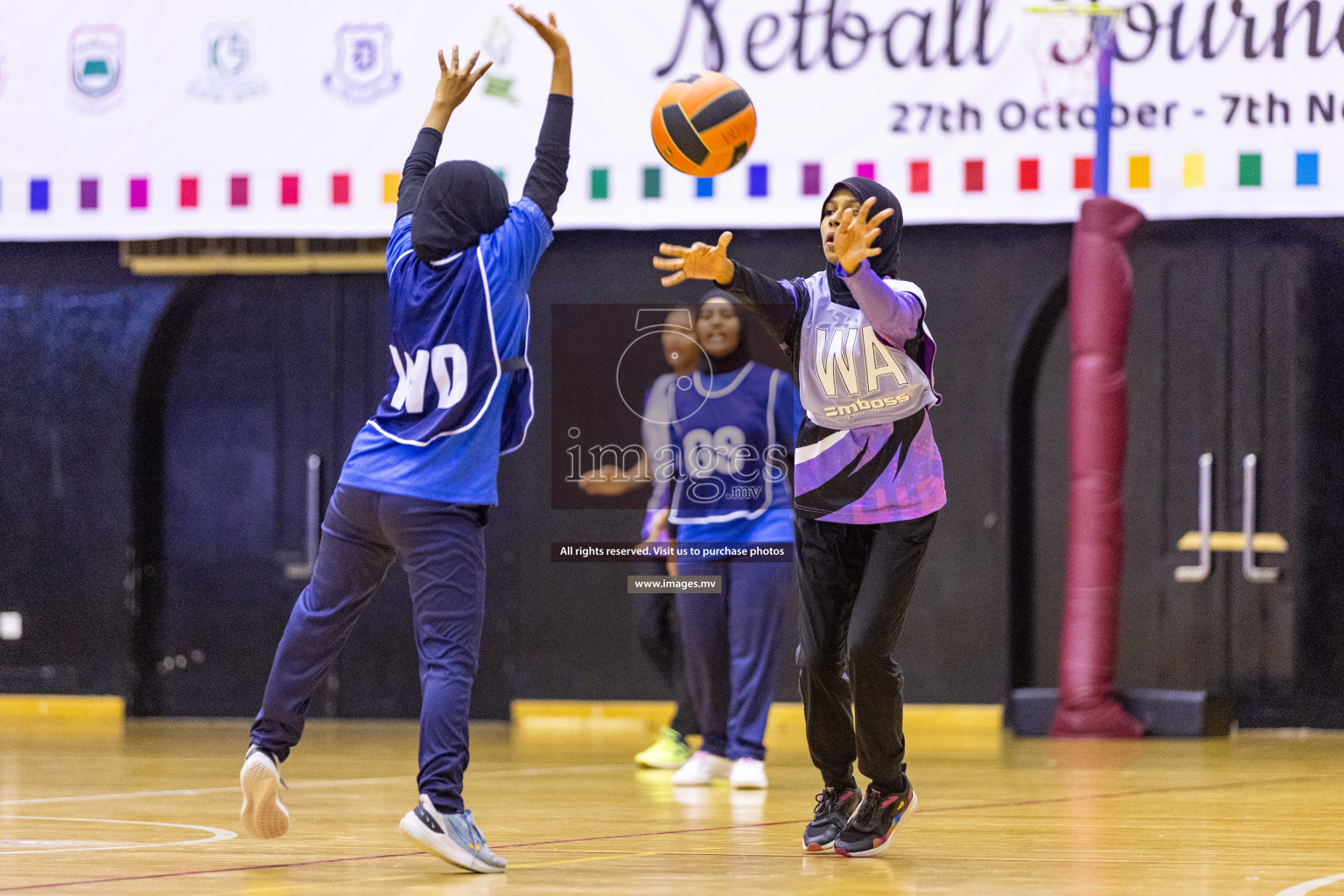 Day5 of 24th Interschool Netball Tournament 2023 was held in Social Center, Male', Maldives on 31st October 2023. Photos: Nausham Waheed / images.mv