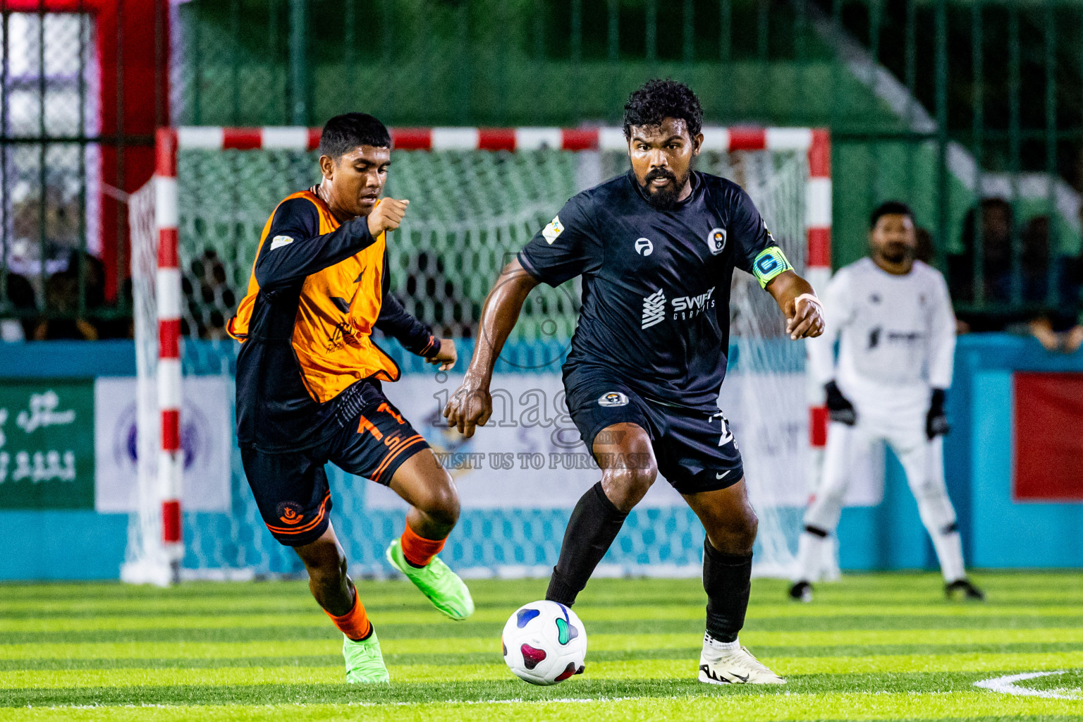 Dee Cee Jay SC vs Much Black in Semi Final of Laamehi Dhiggaru Ekuveri Futsal Challenge 2024 was held on Monday, 29th July 2024, at Dhiggaru Futsal Ground, Dhiggaru, Maldives Photos: Nausham Waheed / images.mv