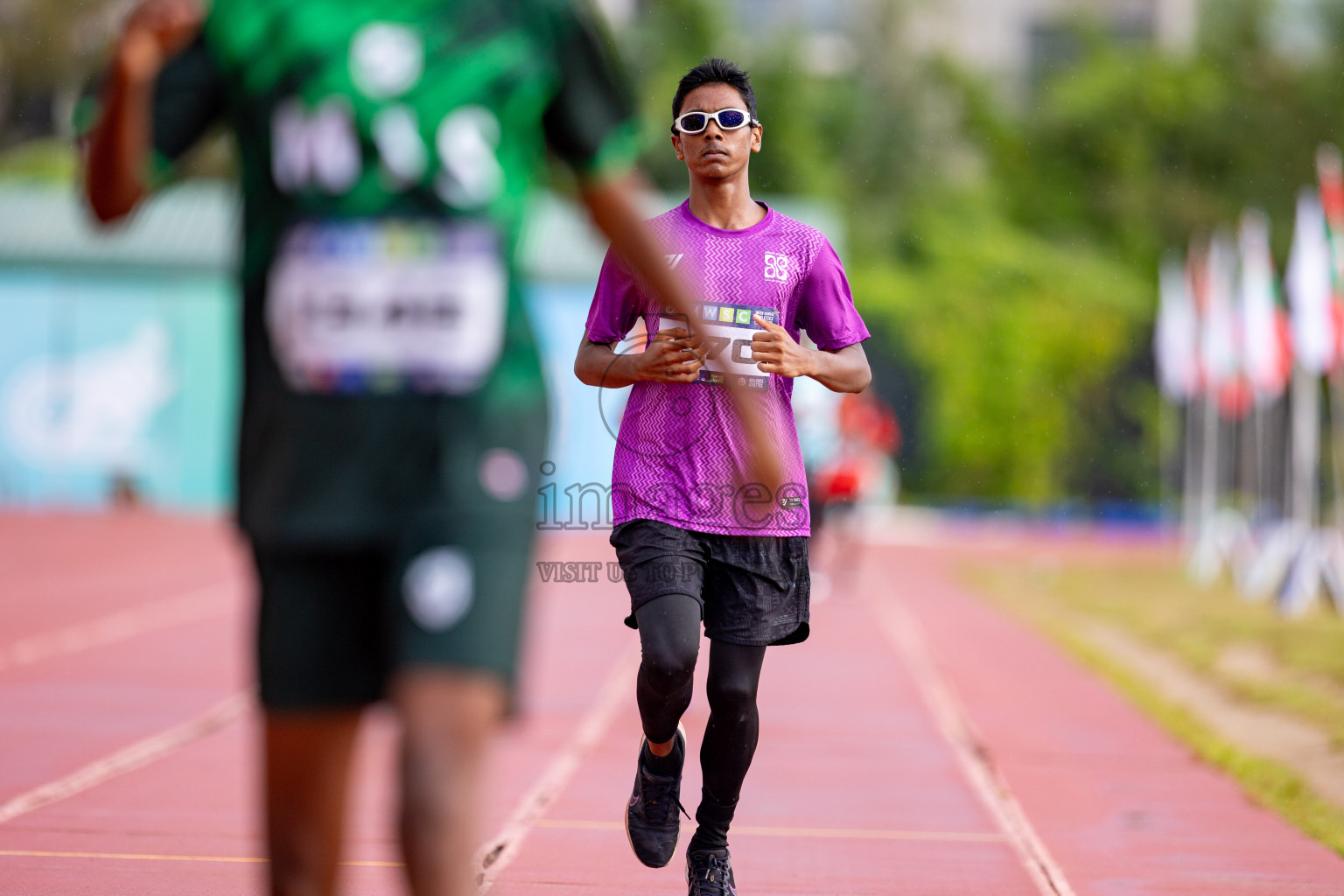 Day 3 of MWSC Interschool Athletics Championships 2024 held in Hulhumale Running Track, Hulhumale, Maldives on Monday, 11th November 2024. 
Photos by: Hassan Simah / Images.mv