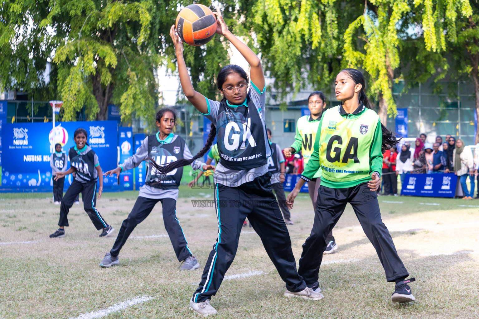 Day 3 of Nestle' Kids Netball Fiesta 2023 held in Henveyru Stadium, Male', Maldives on Saturday, 2nd December 2023. Photos by Nausham Waheed / Images.mv