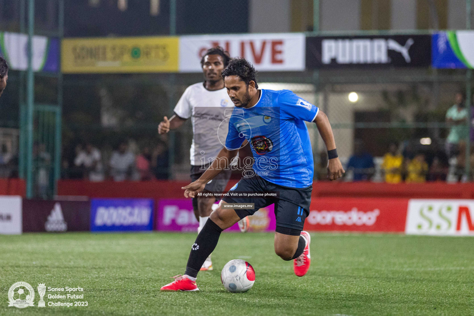 K. Guraidhoo vs TK. Dhiffushi in Day 4 of Golden Futsal Challenge 2023 on 08 February 2023 in Hulhumale, Male, Maldives