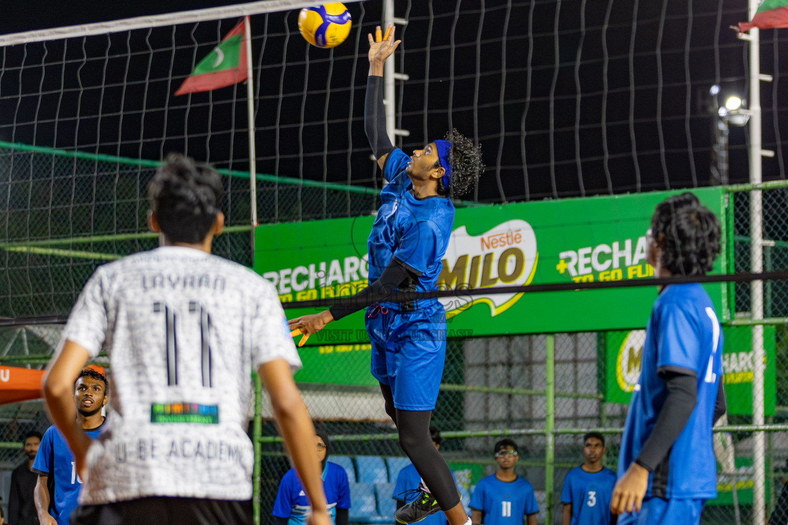 Maathoda Sports Club vs Sports Club City in the Finals of Milo National Junior Volleyball Championship 2025 Men's Division was held on Sunday, 30th November 2025 at Ekuveni Turf Court Male', Maldives. Photos: Areef Adam / images.mv
