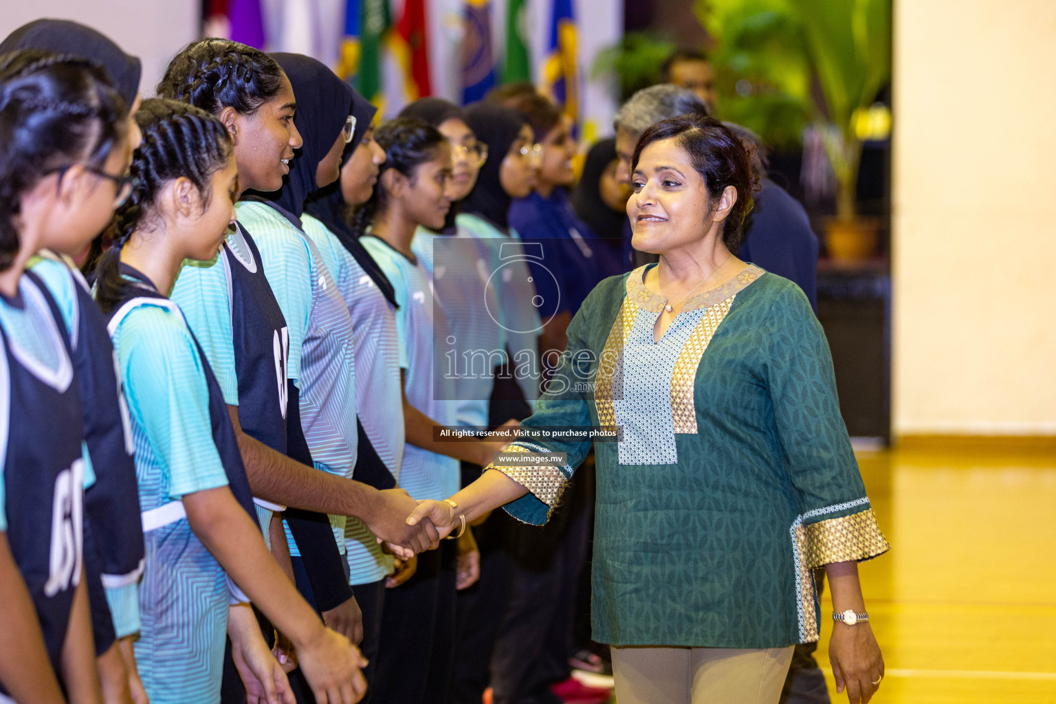 Final of 24th Interschool Netball Tournament 2023 was held in Social Center, Male', Maldives on 7th November 2023. Photos: Nausham Waheed / images.mv