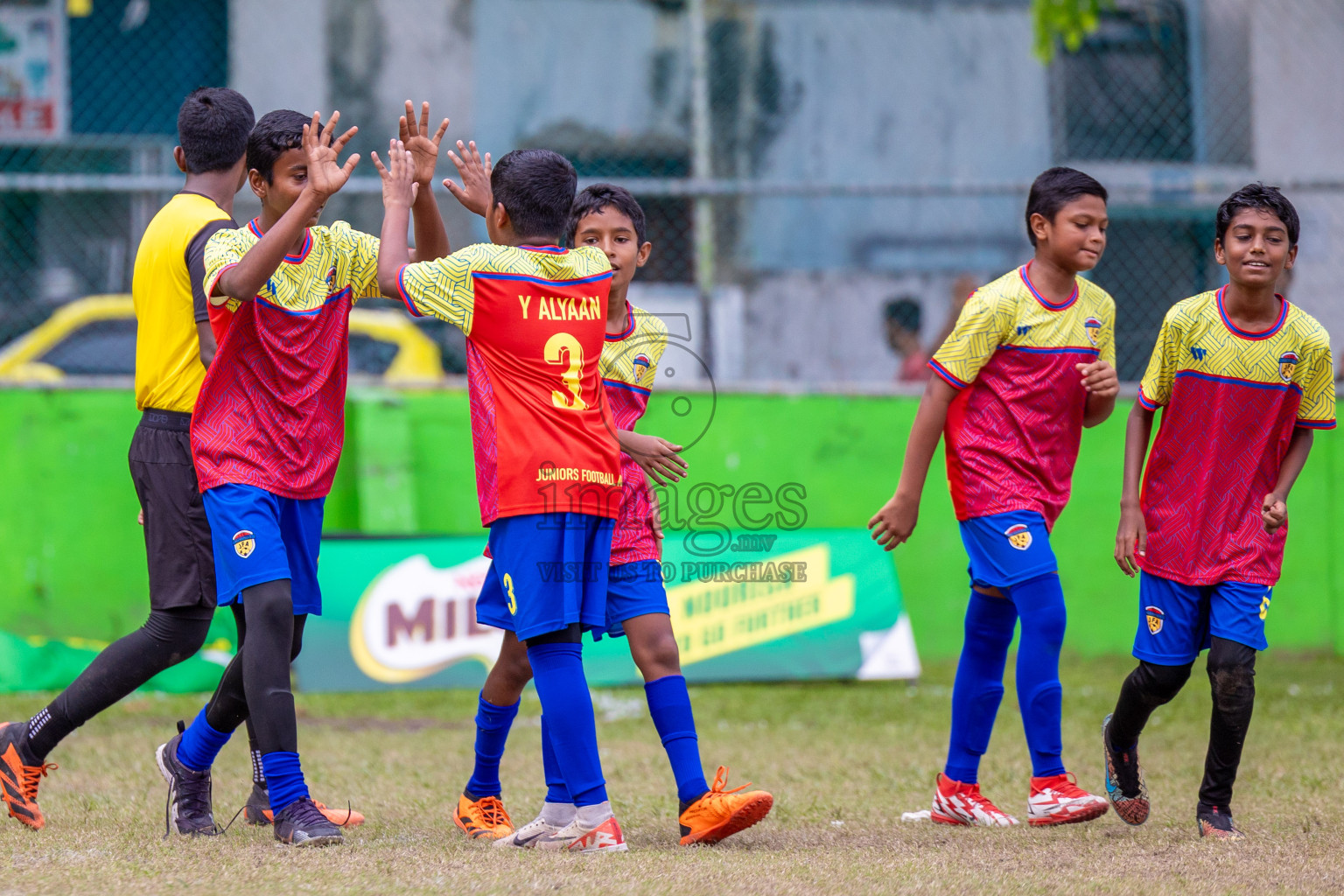 Day 1 of MILO Academy Championship 2024 - U12 was held at Henveiru Grounds in Male', Maldives on Thursday, 4th July 2024. Photos: Shuu Abdul Sattar / images.mv