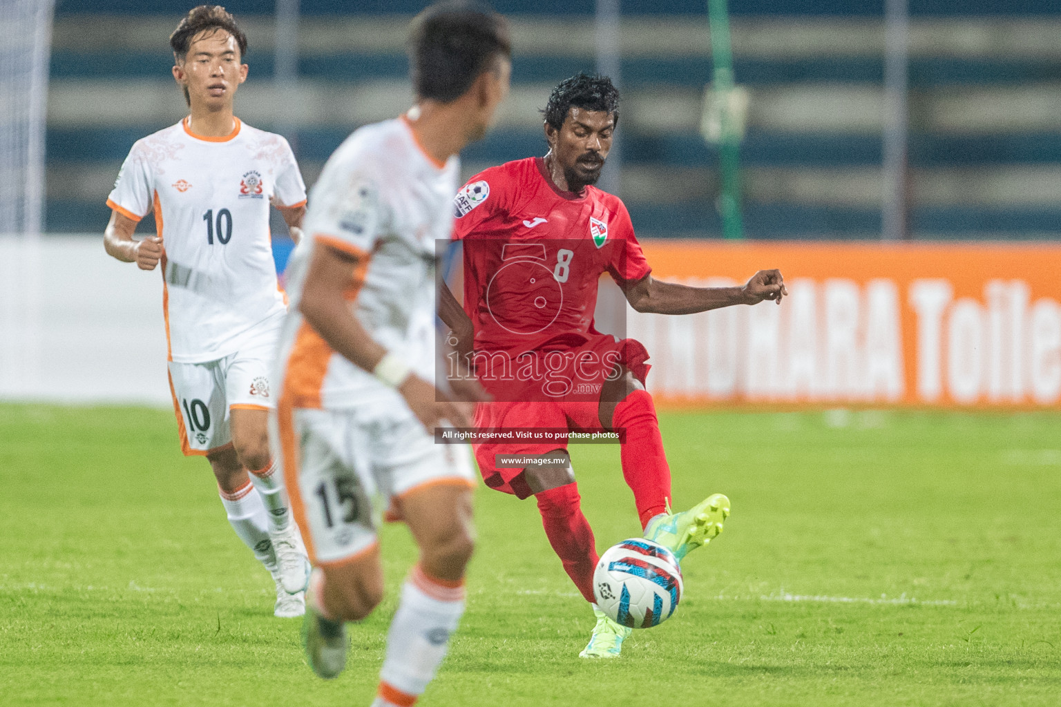 Maldives vs Bhutan in SAFF Championship 2023 held in Sree Kanteerava Stadium, Bengaluru, India, on Wednesday, 22nd June 2023. Photos: Nausham Waheed / images.mv