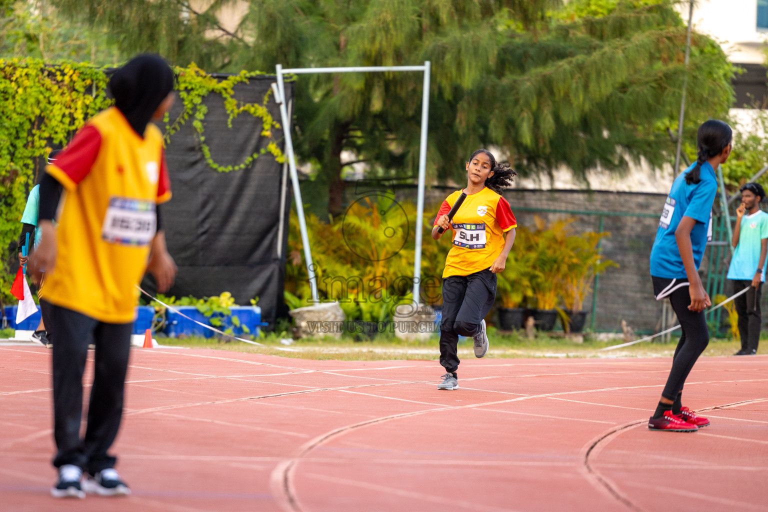 Day 4 of MWSC Interschool Athletics Championships 2024 held in Hulhumale Running Track, Hulhumale, Maldives on Tuesday, 12th November 2024. Photos by: Ismail Thoriq / Images.mv