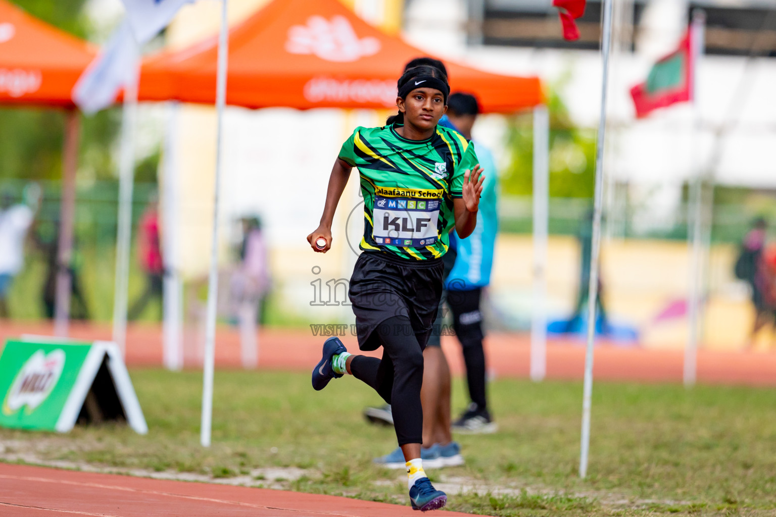 Day 6 of MWSC Interschool Athletics Championships 2024 held in Hulhumale Running Track, Hulhumale, Maldives on Thursday, 14th November 2024. Photos by: Nausham Waheed / Images.mv