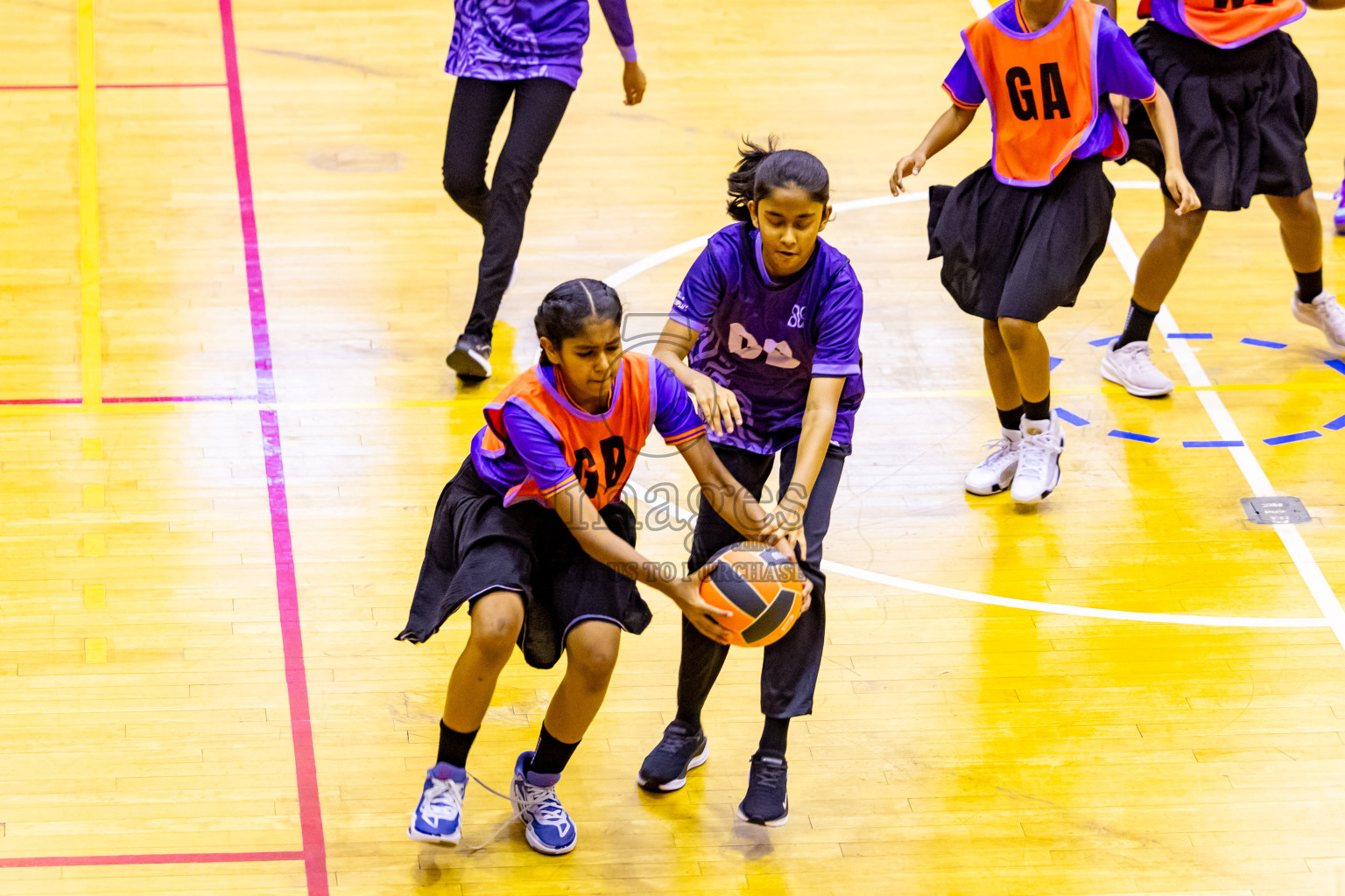 Day 13 of 25th Inter-School Netball Tournament was held in Social Center at Male', Maldives on Saturday, 24th August 2024. Photos: Nausham Waheed / images.mv