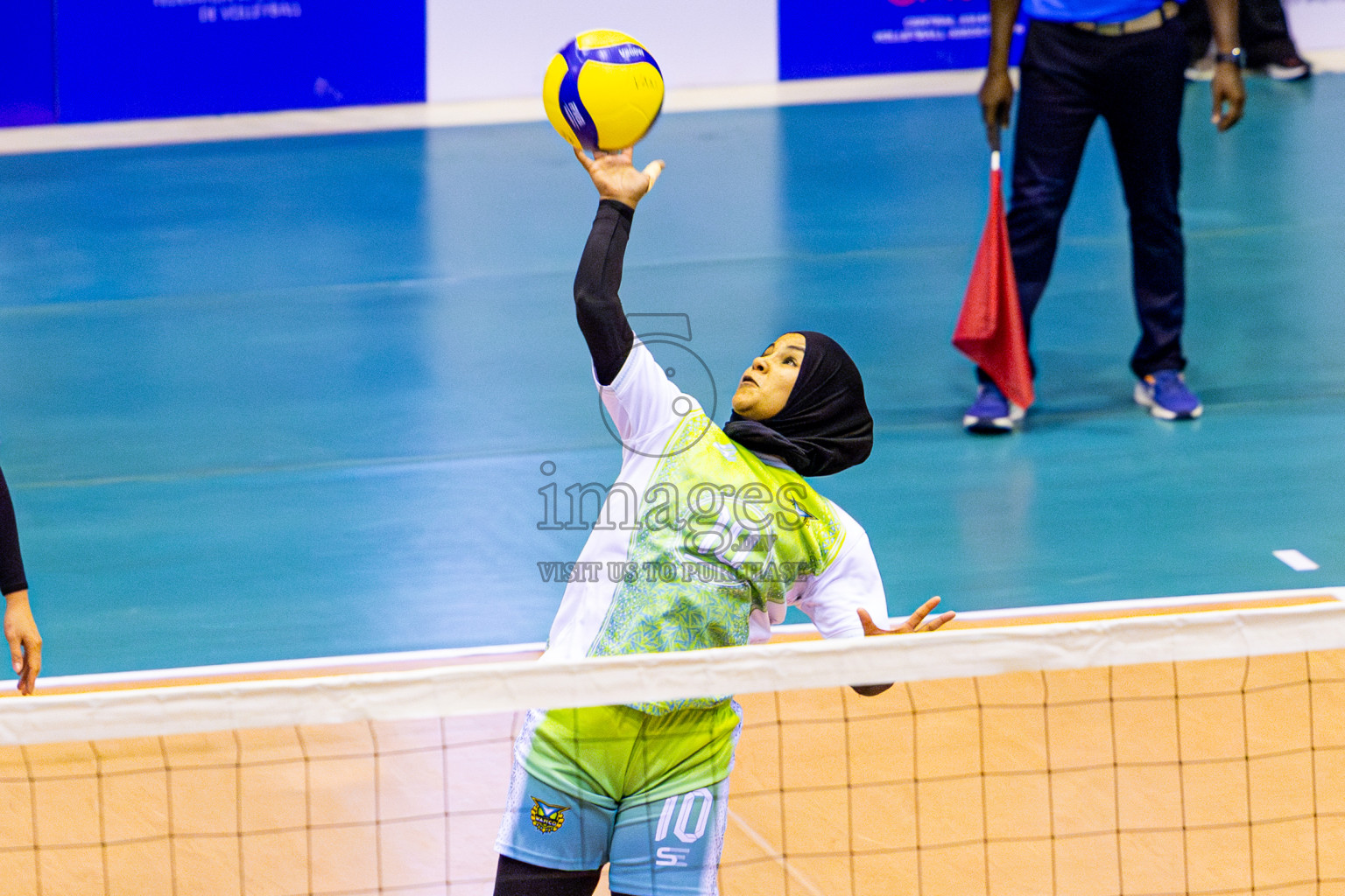 Police Club vs Club Wamco in the Final of Women's Division of National Volleyball League 2025 held in Male', Maldives on Sunday, 27th April 2025 at Social Center Indoor Hall Photos By: Nausham Waheed / images.mv