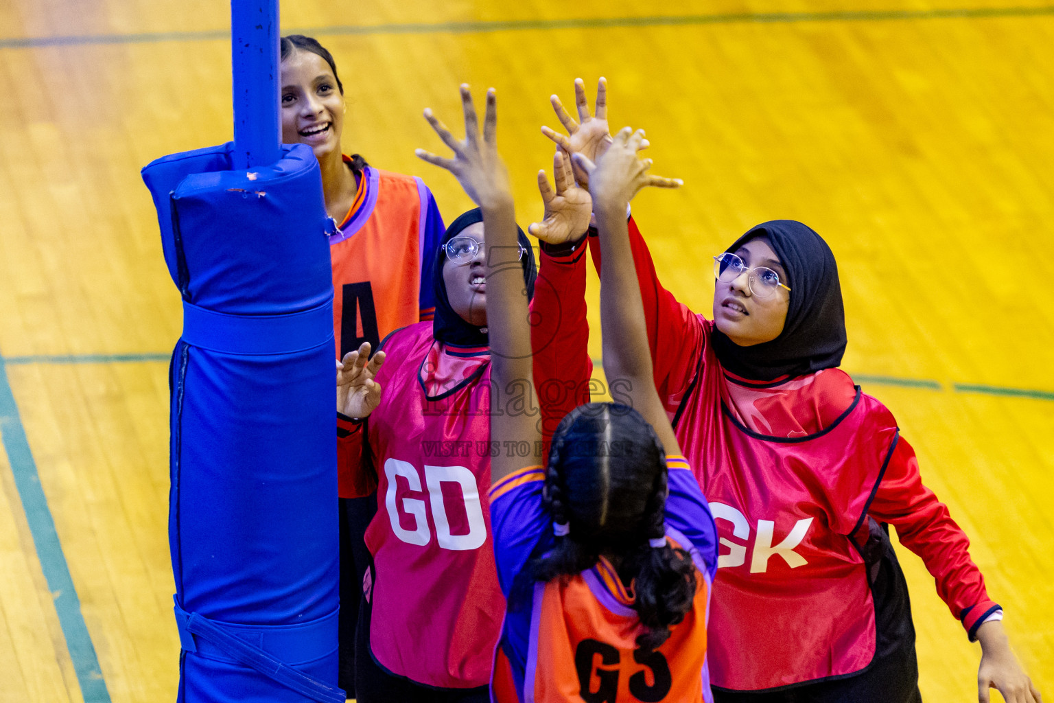 Day 2 of 25th Inter-School Netball Tournament was held in Social Center at Male', Maldives on Saturday, 10th August 2024. Photos: Nausham Waheed / images.mv