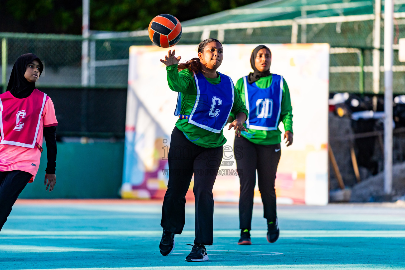 Day 5 of 23rd Netball Association Championship was held in Ekuveni Netball Court at Male', Maldives on Thursday, 2nd May 2024. Photos: Nausham Waheed / images.mv